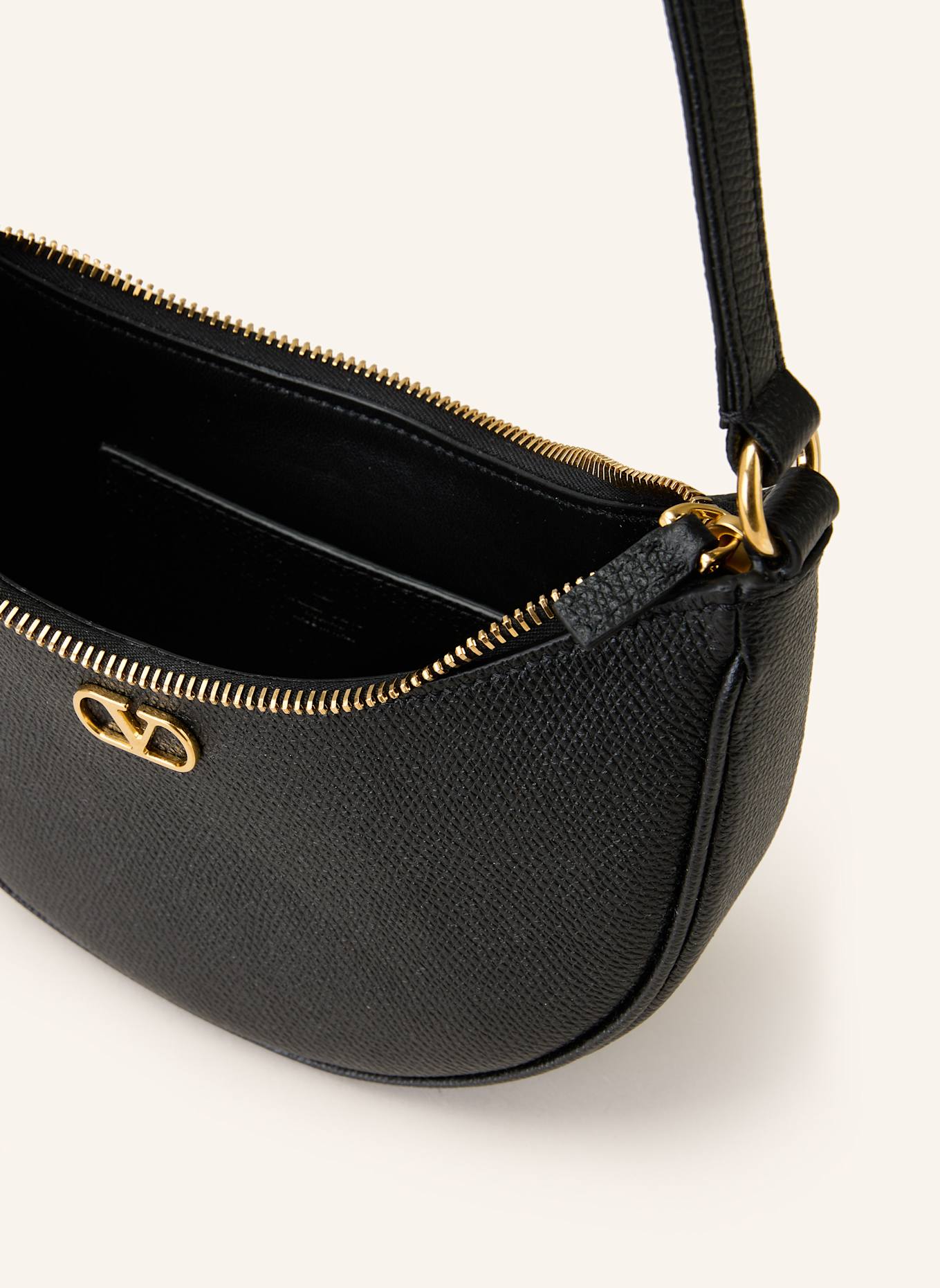 VALENTINO GARAVANI Beuteltasche VLOGO SIGNATURE MINI: SCHWARZ