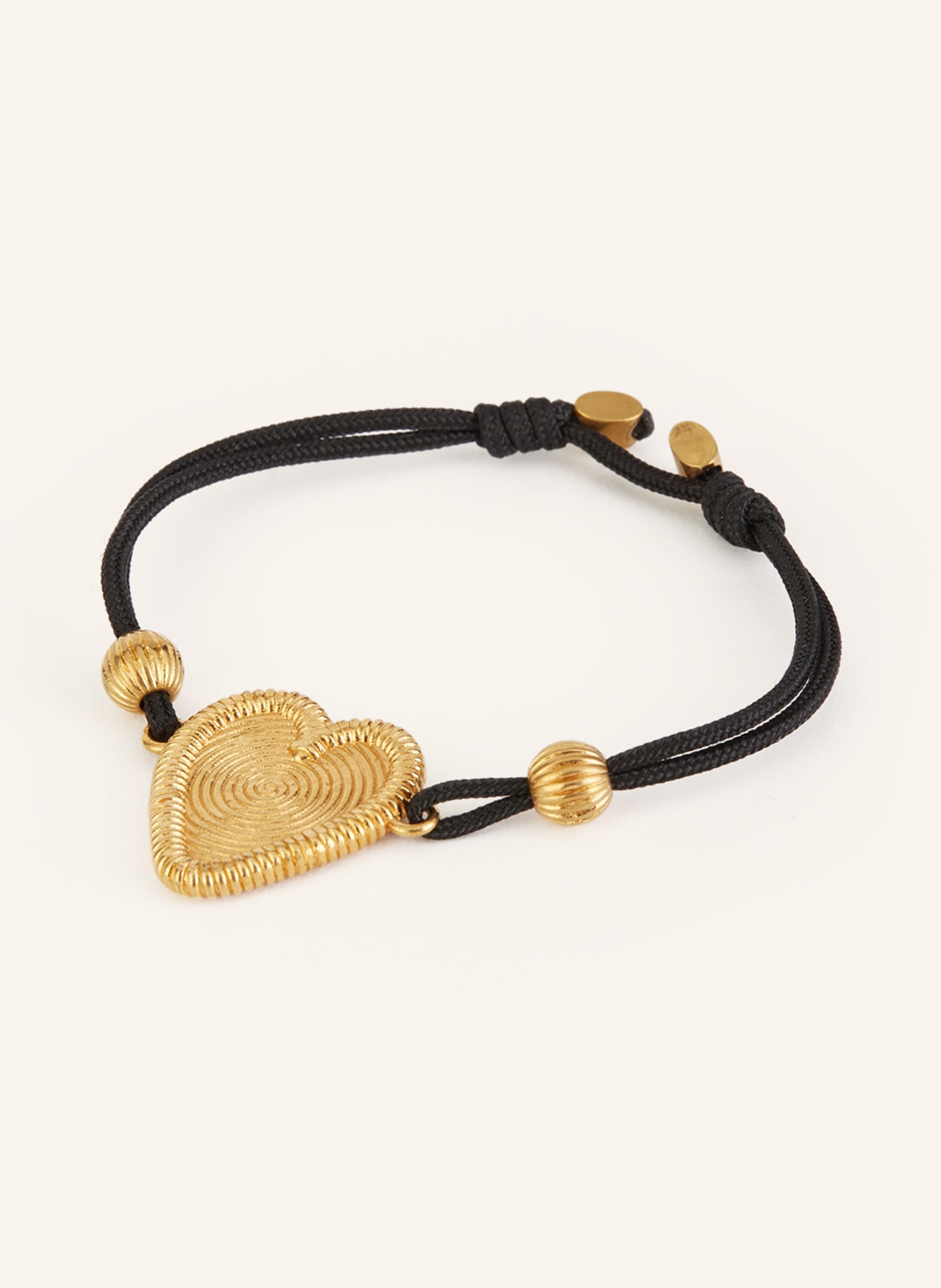 VALENTINO GARAVANI Bracelet FIL PERDU: GOLD/ BLACK