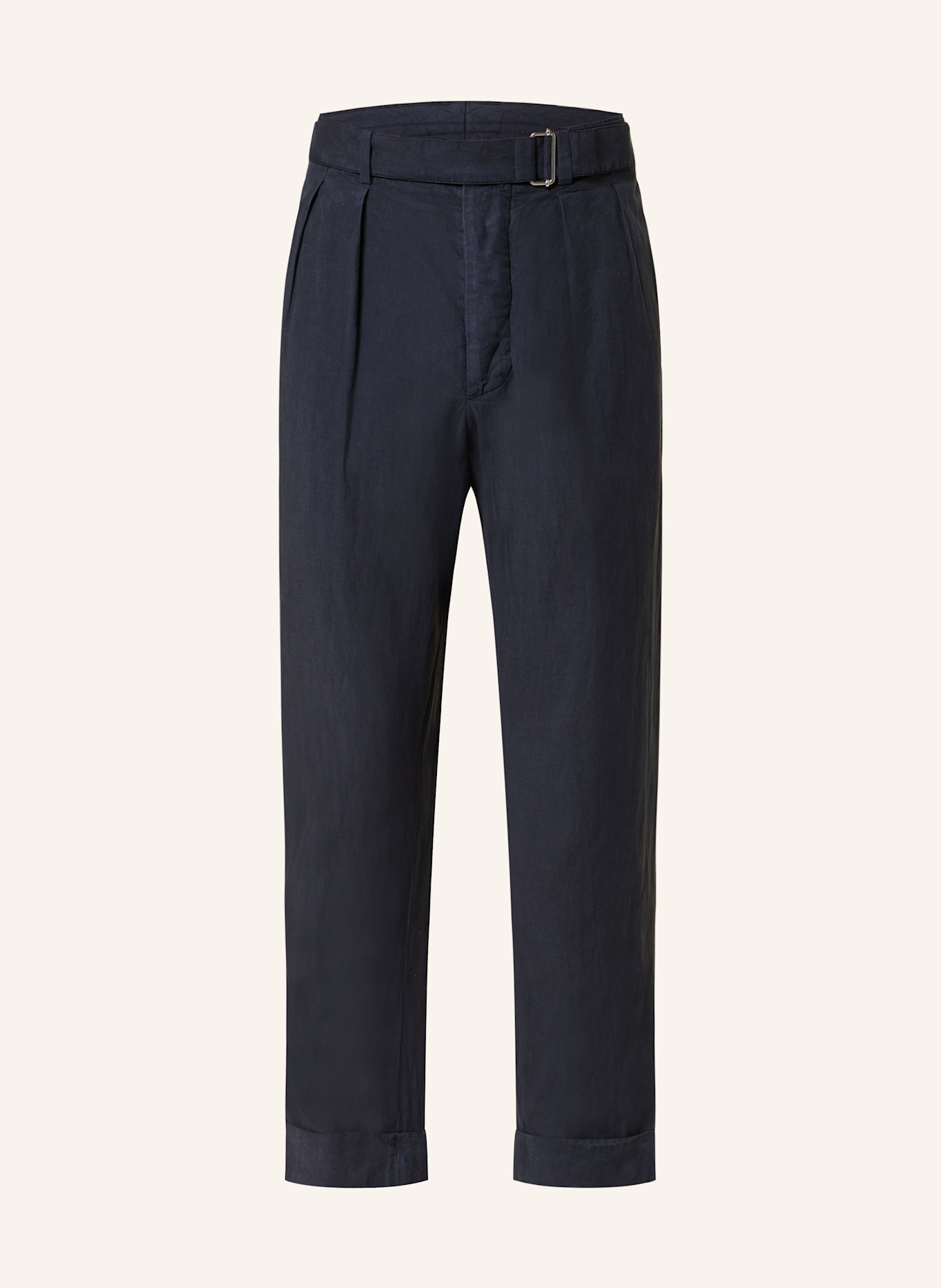 Officine Générale Spodnie garniturowe PIERRE slim fit: GRANATOWY
