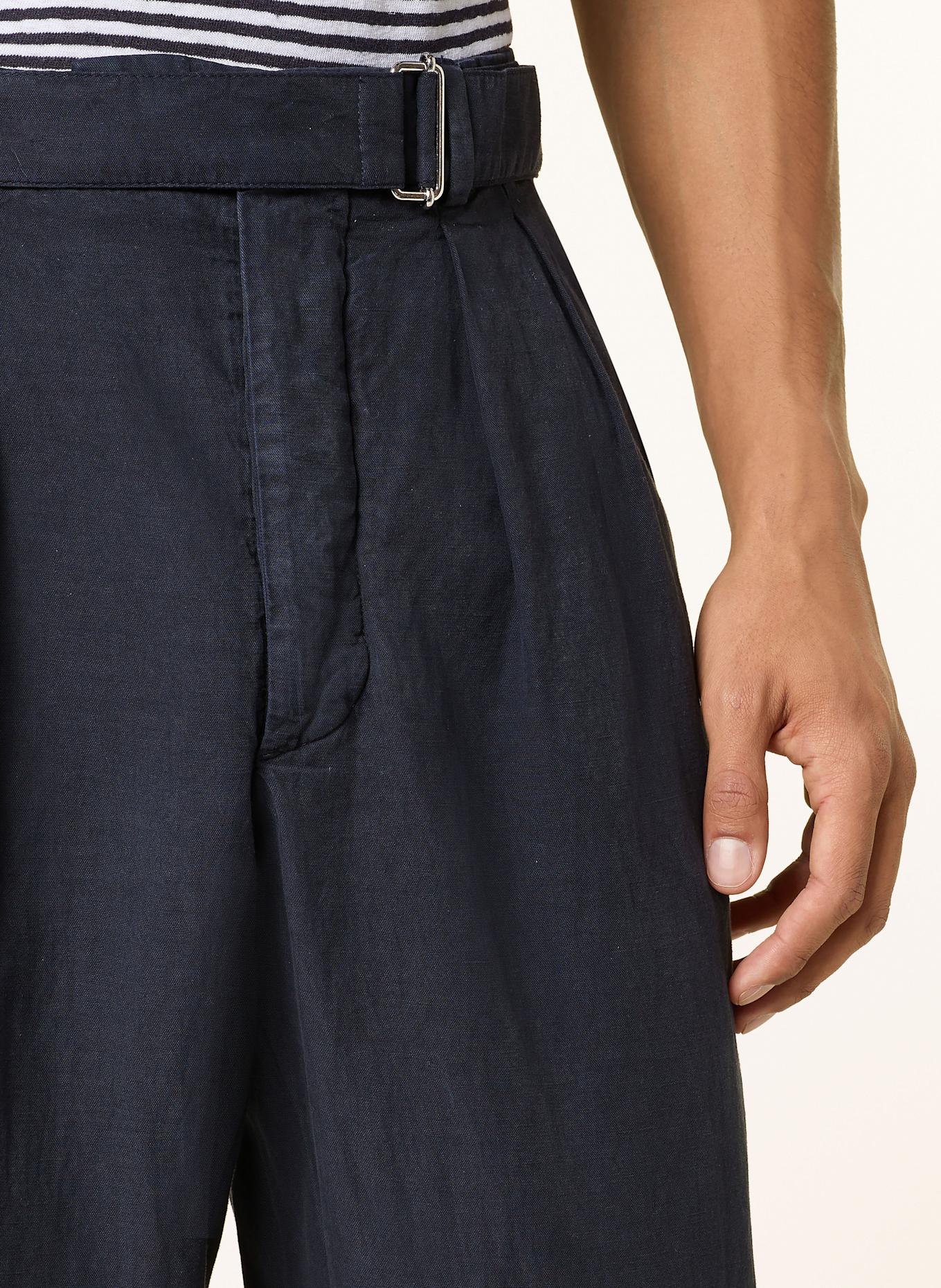 Officine Générale Spodnie garniturowe PIERRE slim fit: GRANATOWY