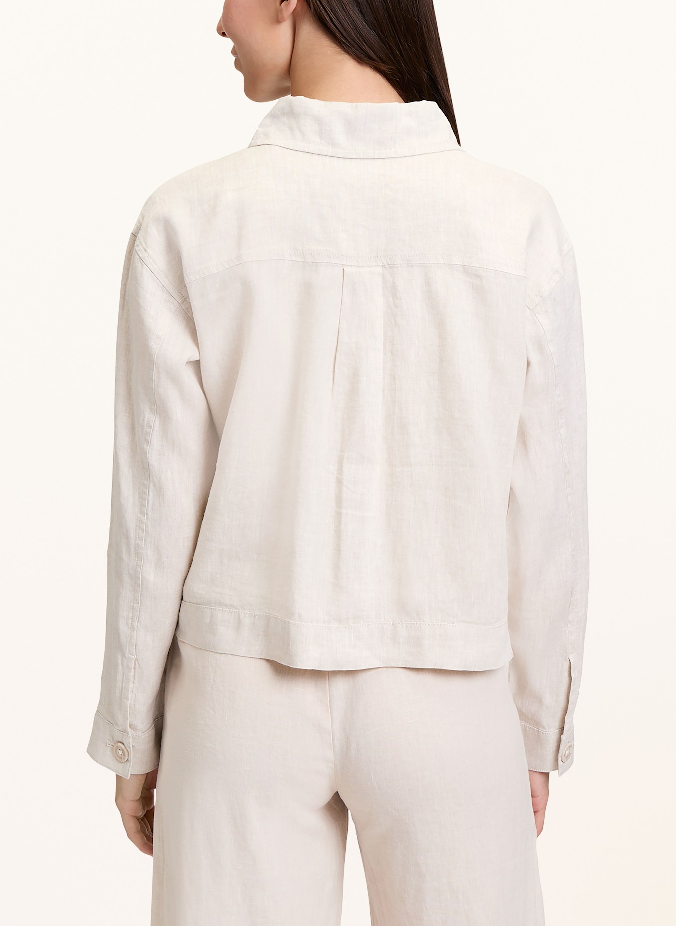 CARTOON Overjacket aus Leinen: CREME