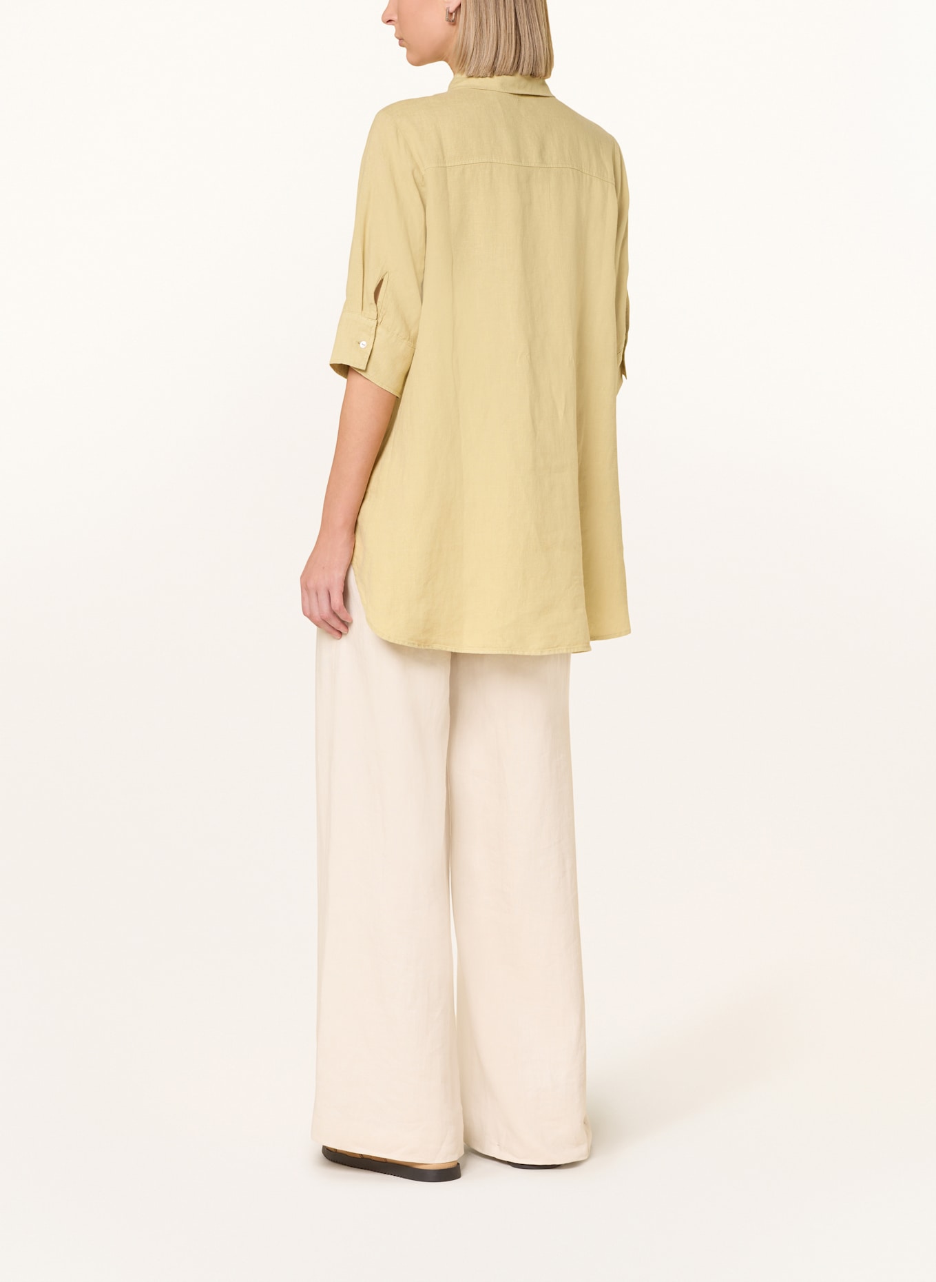 CARTOON Shirt blouse made of linen: LIGHT GREEN