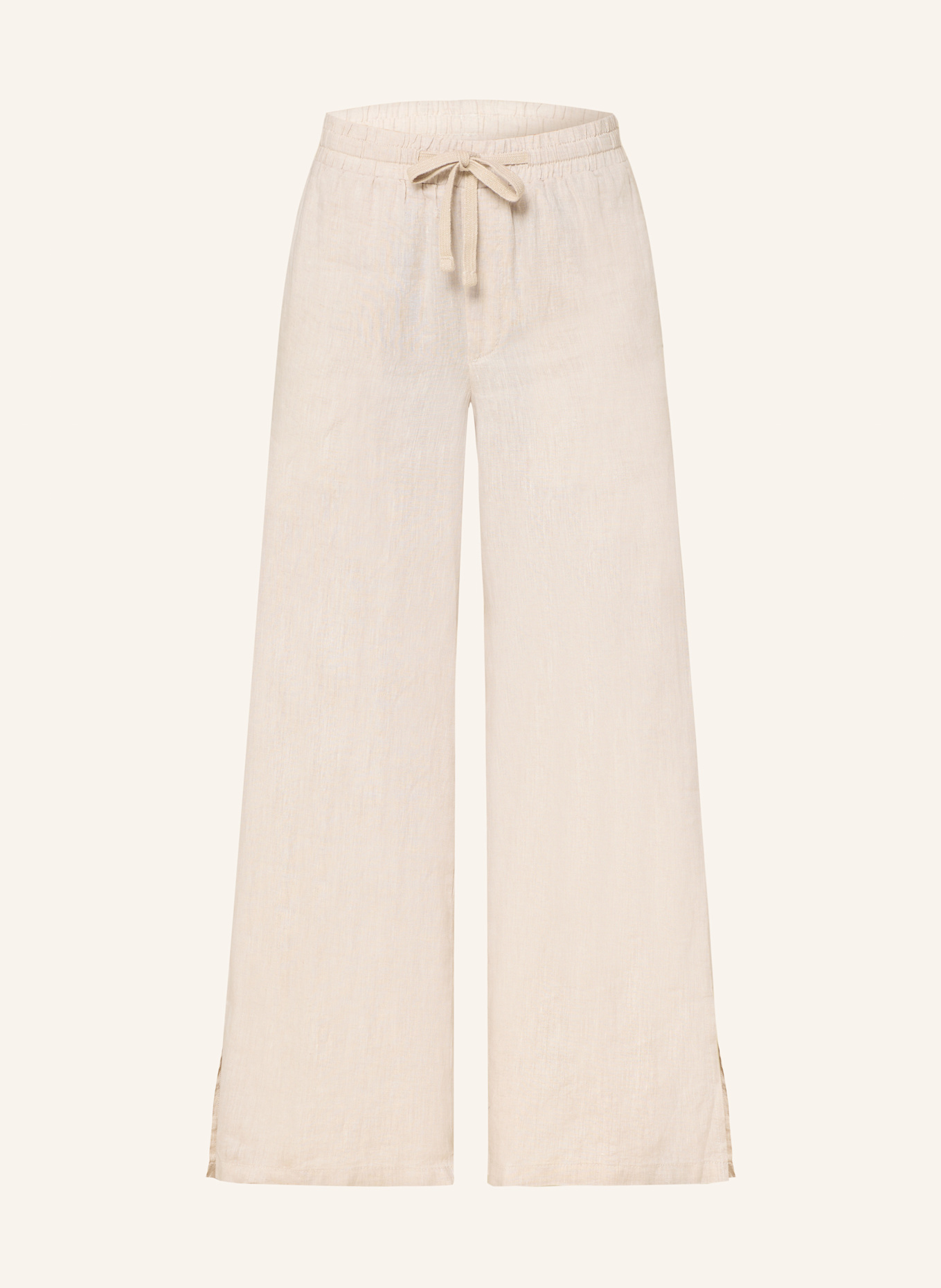 CARTOON Spodnie z lnu: KREMOWY