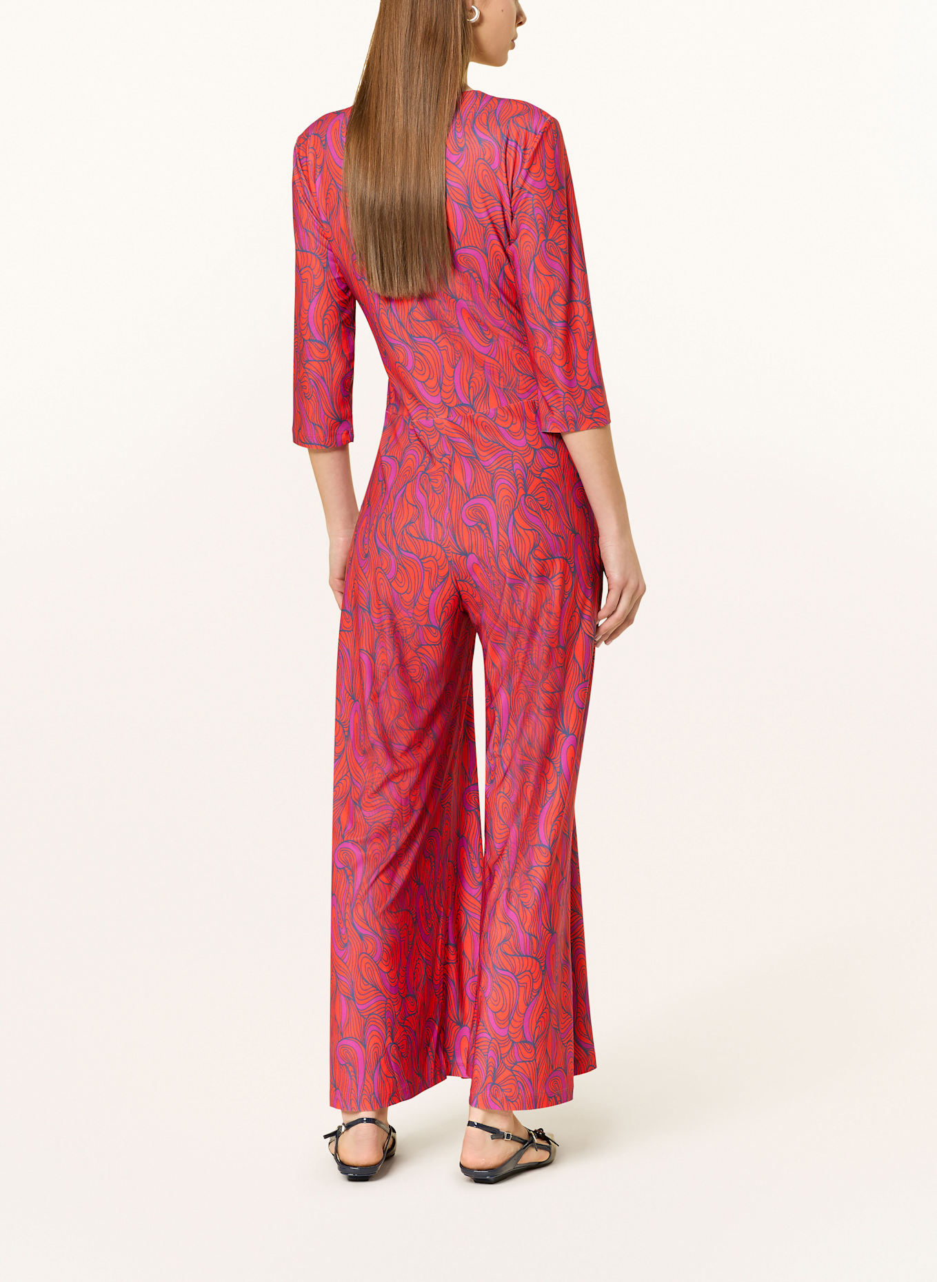 CARTOON Overal s 3/4 rukávem: ORANŽOVÁ / RŮŽOVÁ