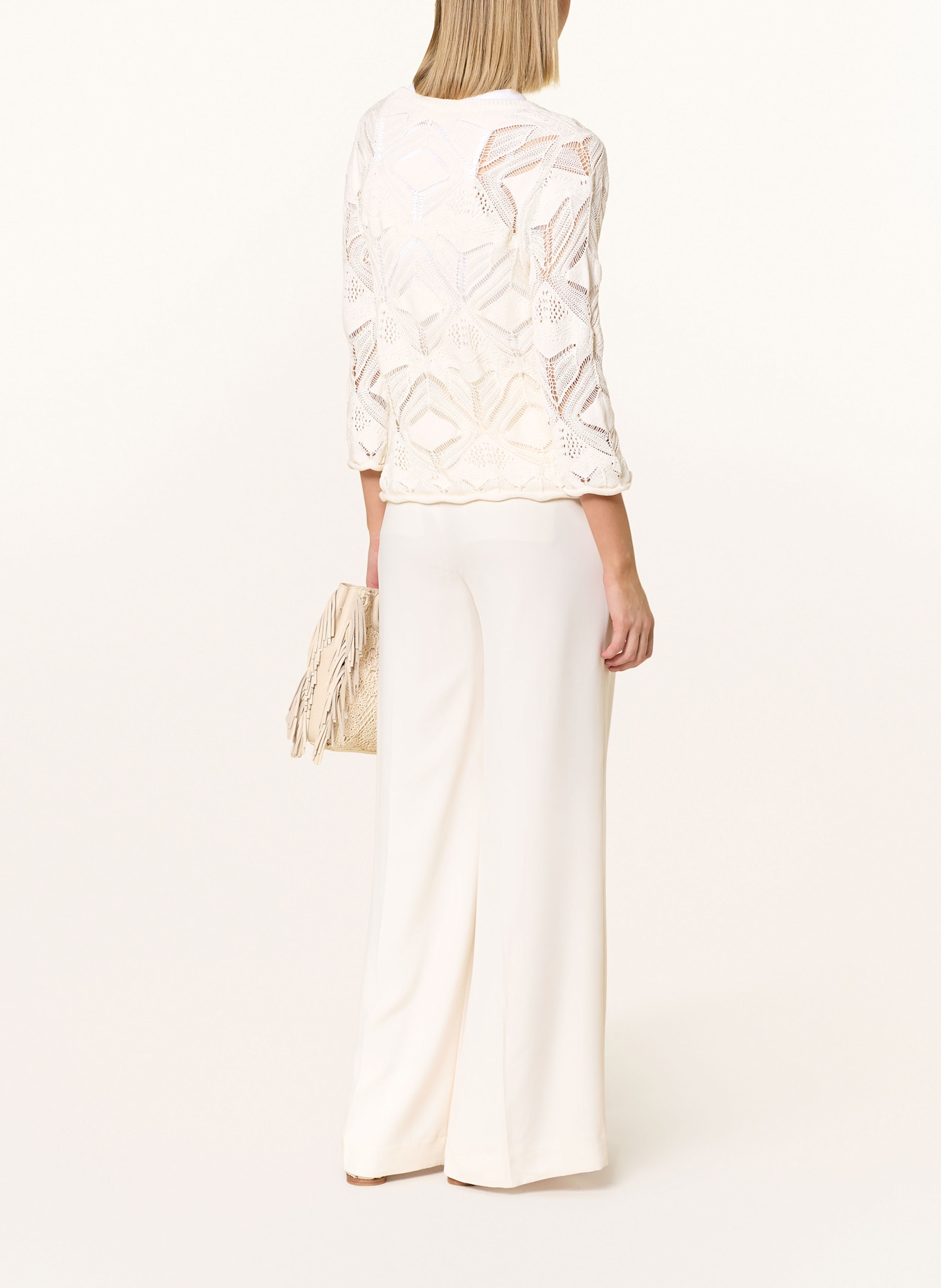 CARTOON Pullover mit 3/4-Arm: ECRU