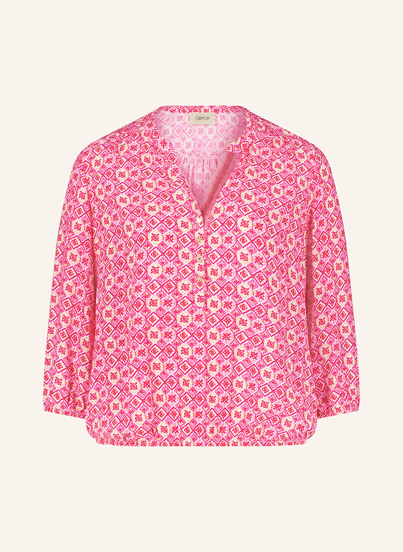 CARTOON Bluse mit 3/4-Arm: ROT / PINK / ROSÉ