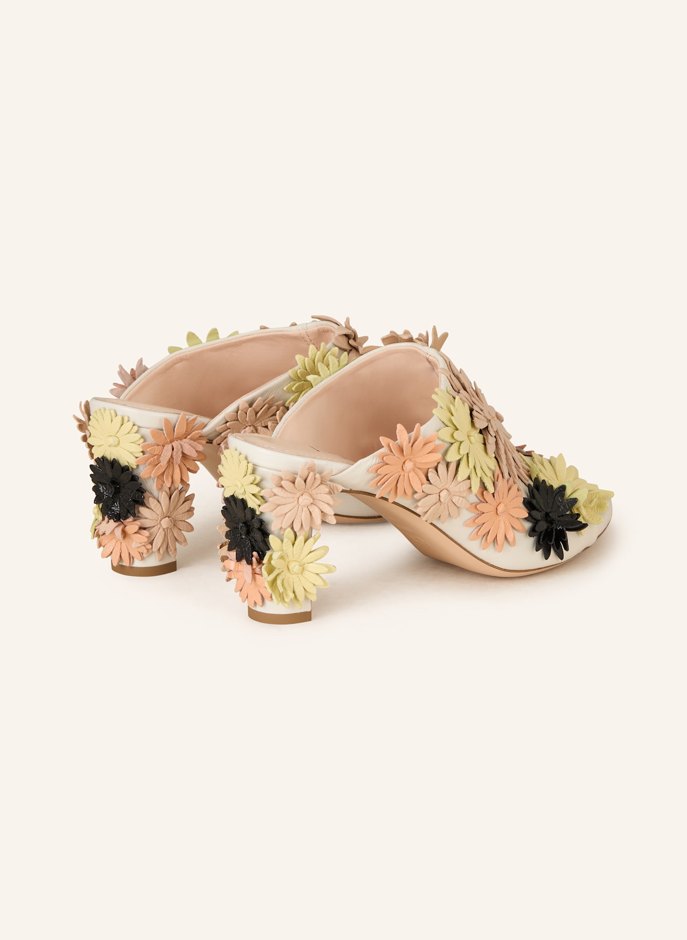 AGL Mules DAISY: CREME/ HELLORANGE/ HELLGELB