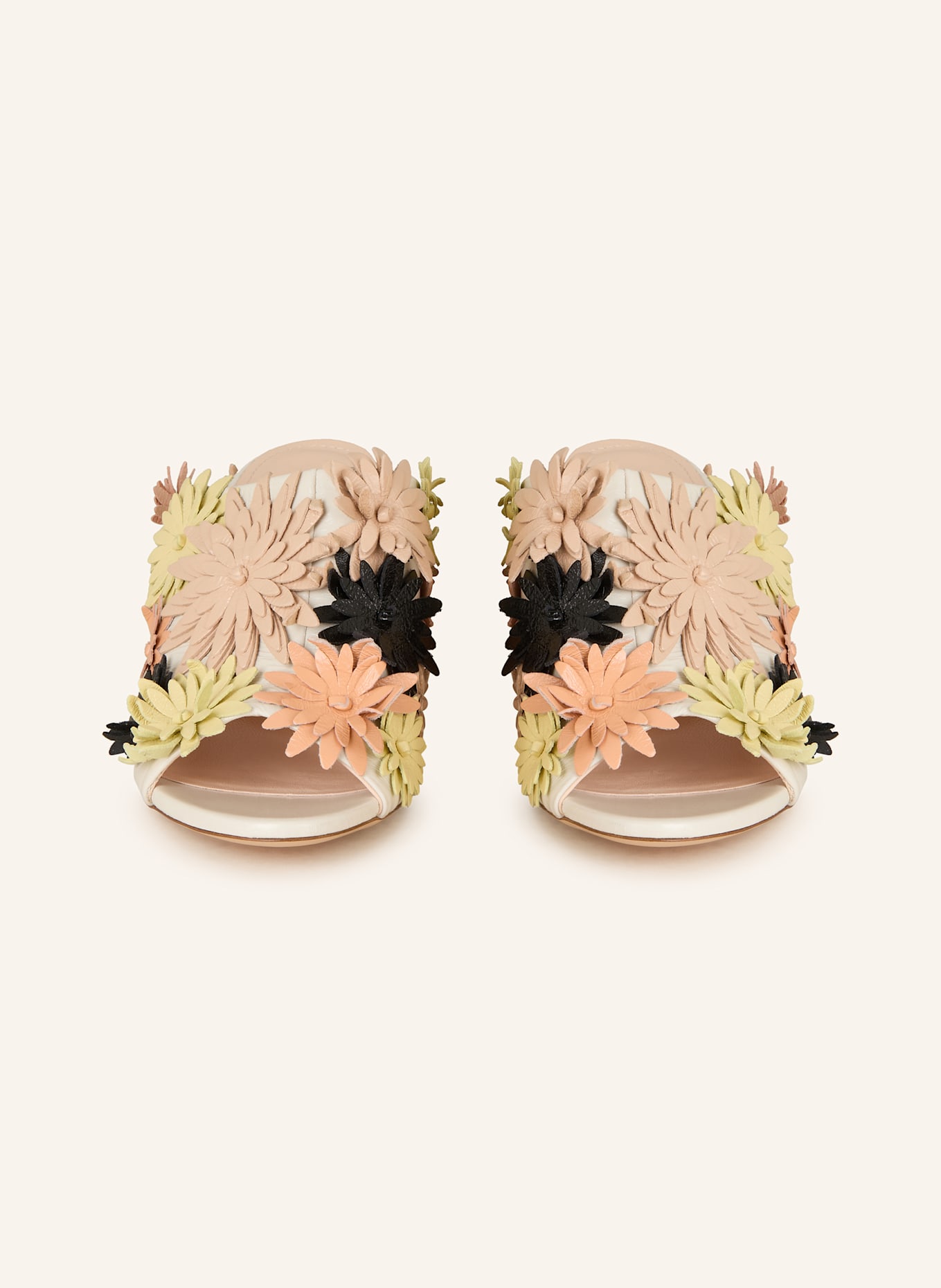 AGL Mules DAISY: CREME/ HELLORANGE/ HELLGELB