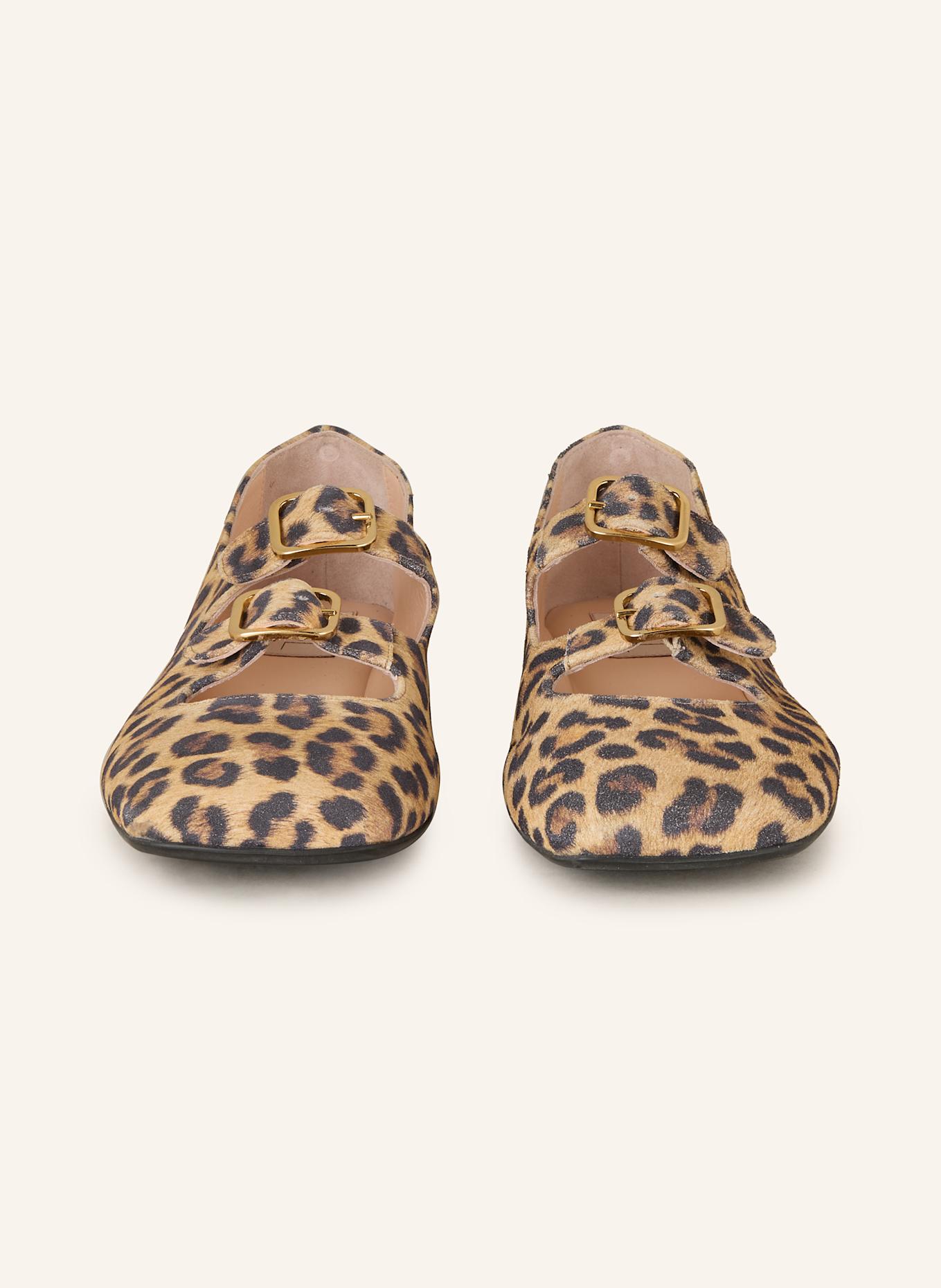 AGL Mary-Jane-Ballerinas CERAMIC: BEIGE/ SCHWARZ
