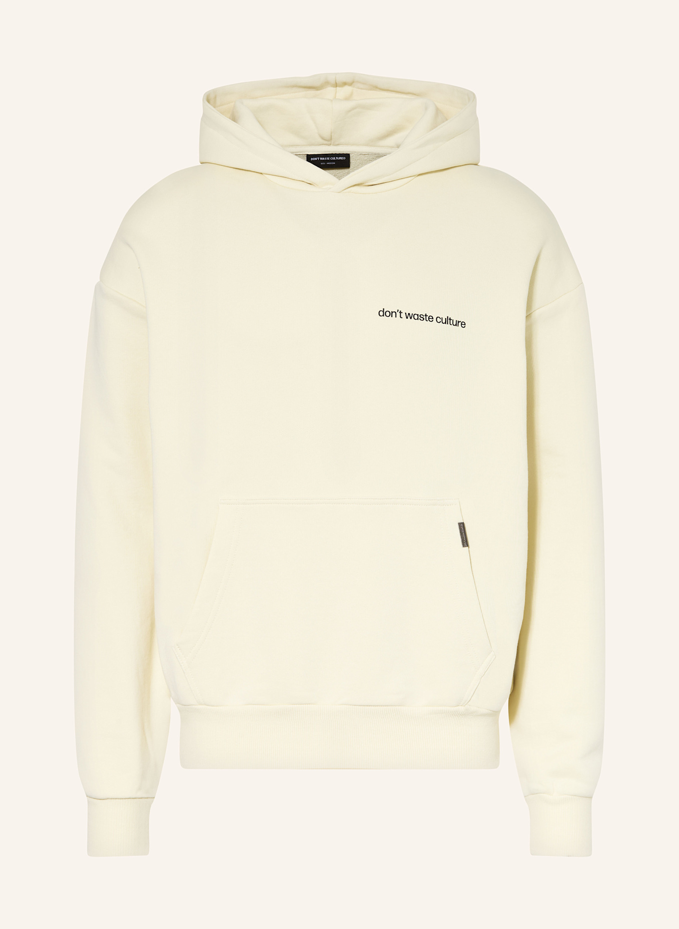 don't waste culture Hoodie RAY: BEIGE