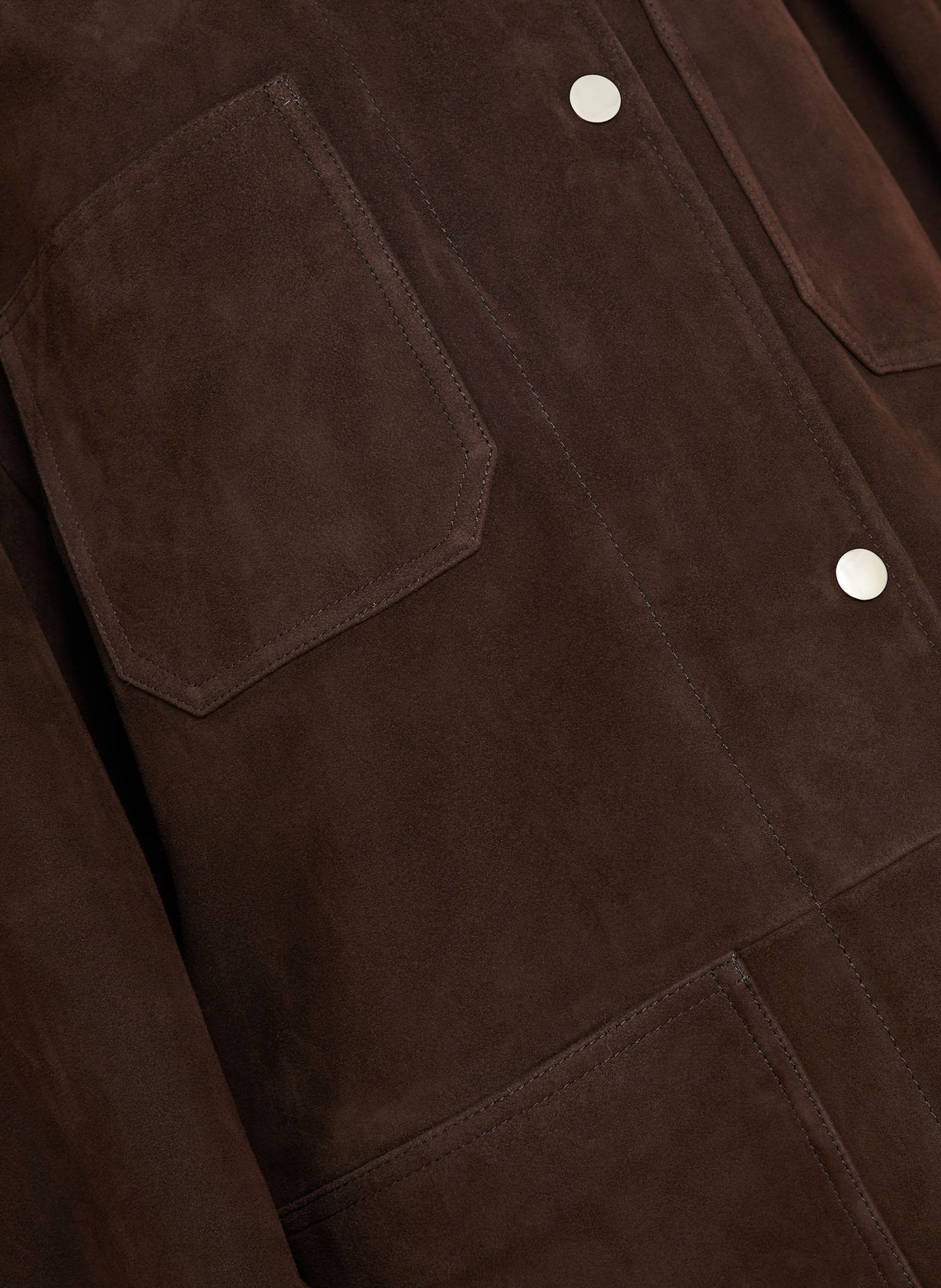 NOUR HAMMOUR Lederjacke BARN: DUNKELBRAUN