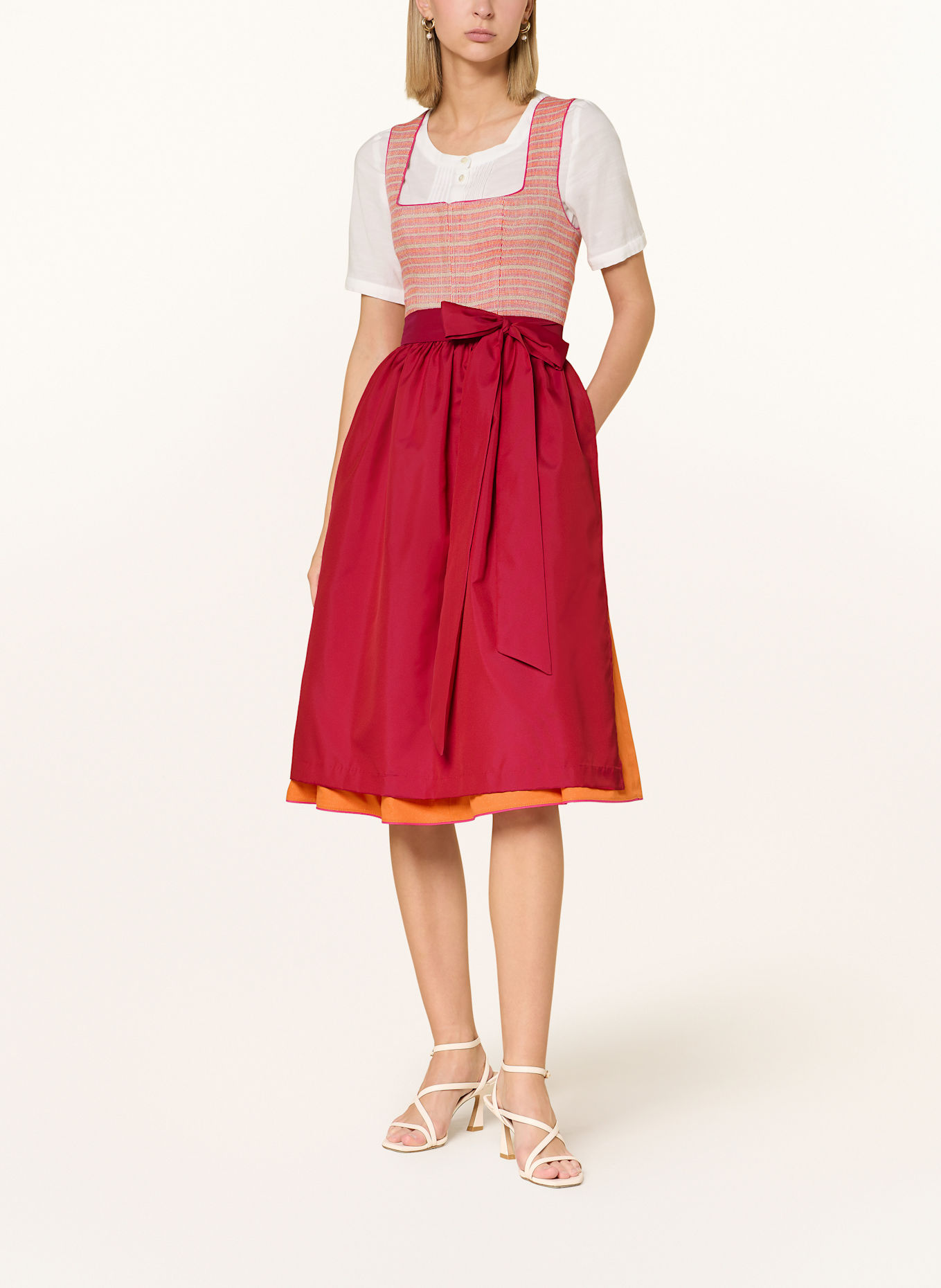 ALISSA BY KINGA MATHE Dirndl RAYA: ORANGE / PINK / FUCHSIA