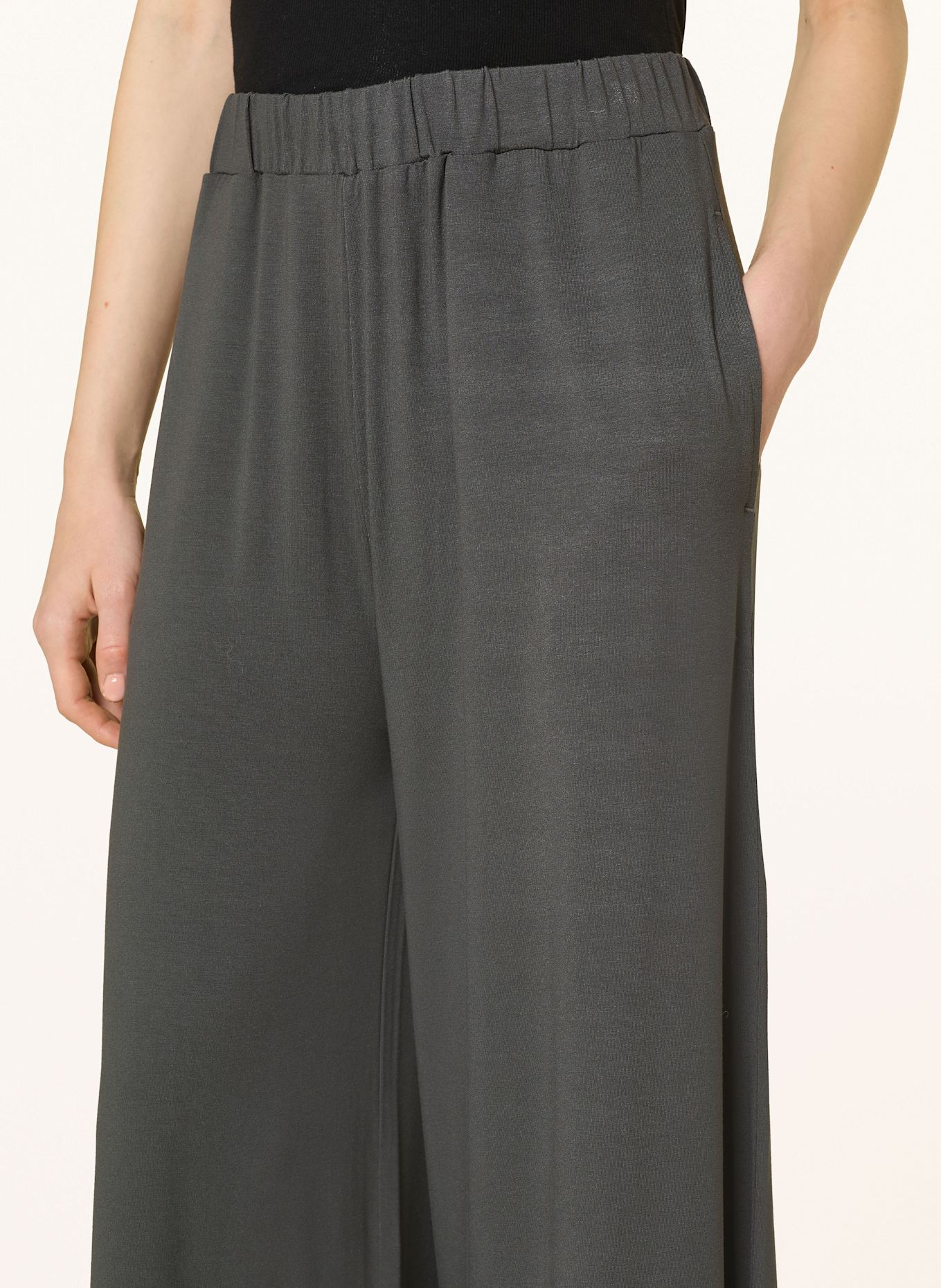 Marc O'Polo DENIM Žerzejové culotte kalhoty: KHAKI
