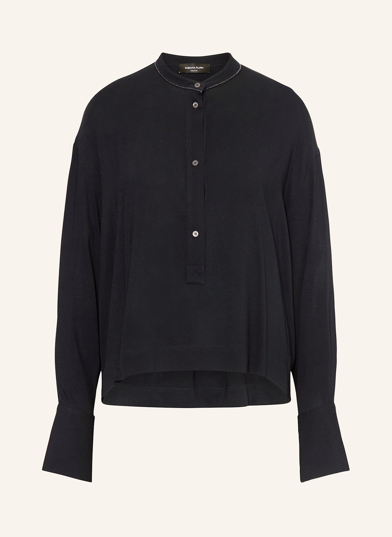 FABIANA FILIPPI chemisier: BLEU FONCÉ