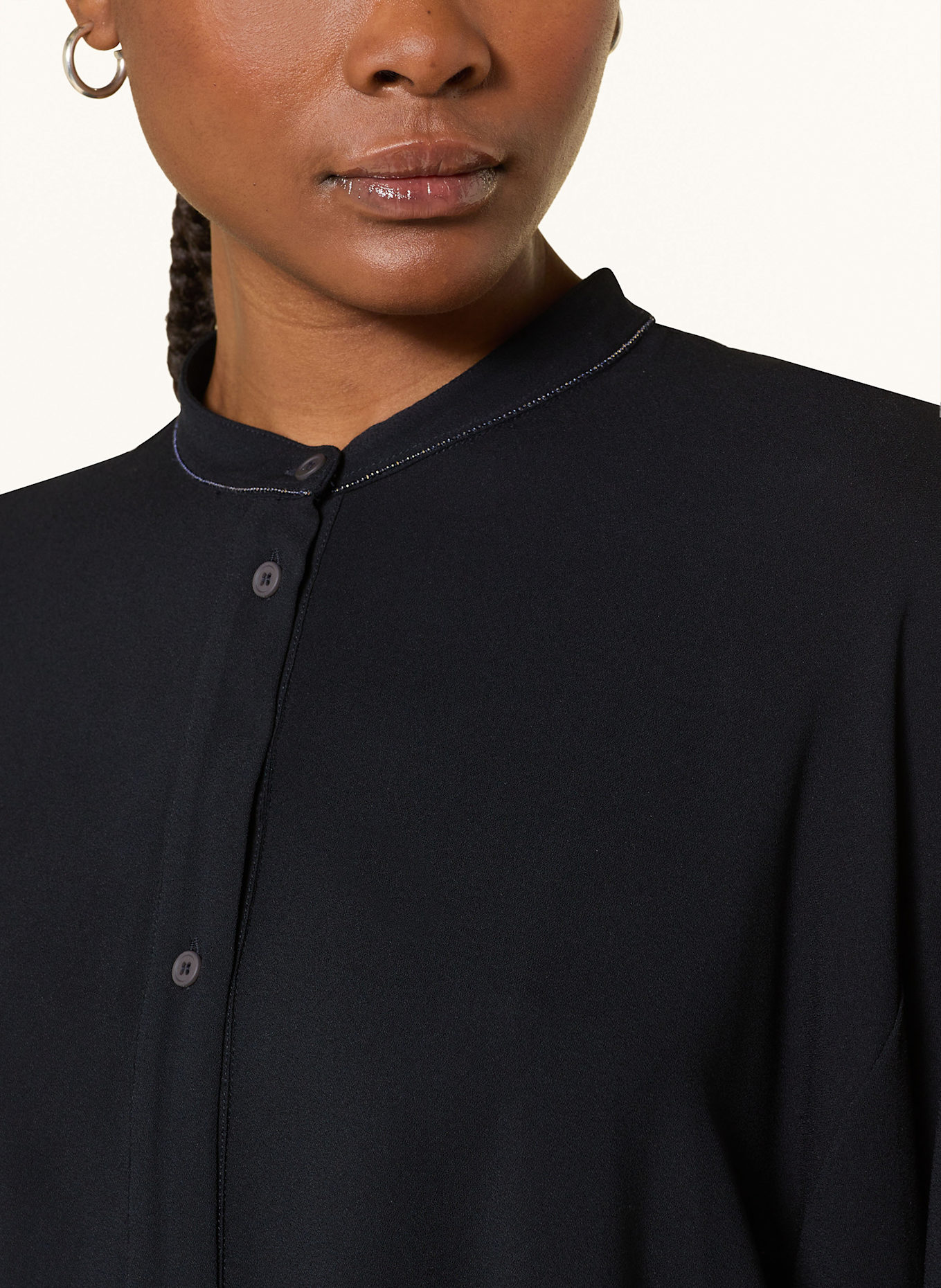 FABIANA FILIPPI chemisier: BLEU FONCÉ