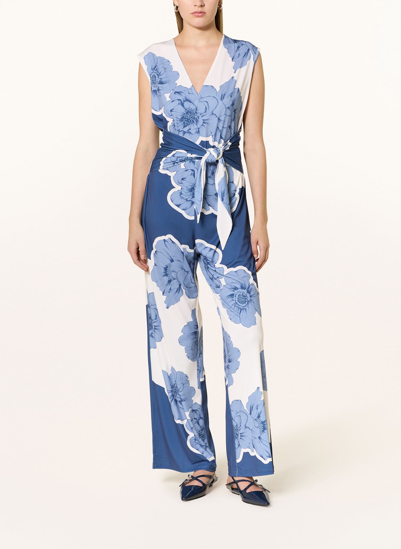 oui Jumpsuit: DUNKELBLAU/ HELLBLAU/ WEISS