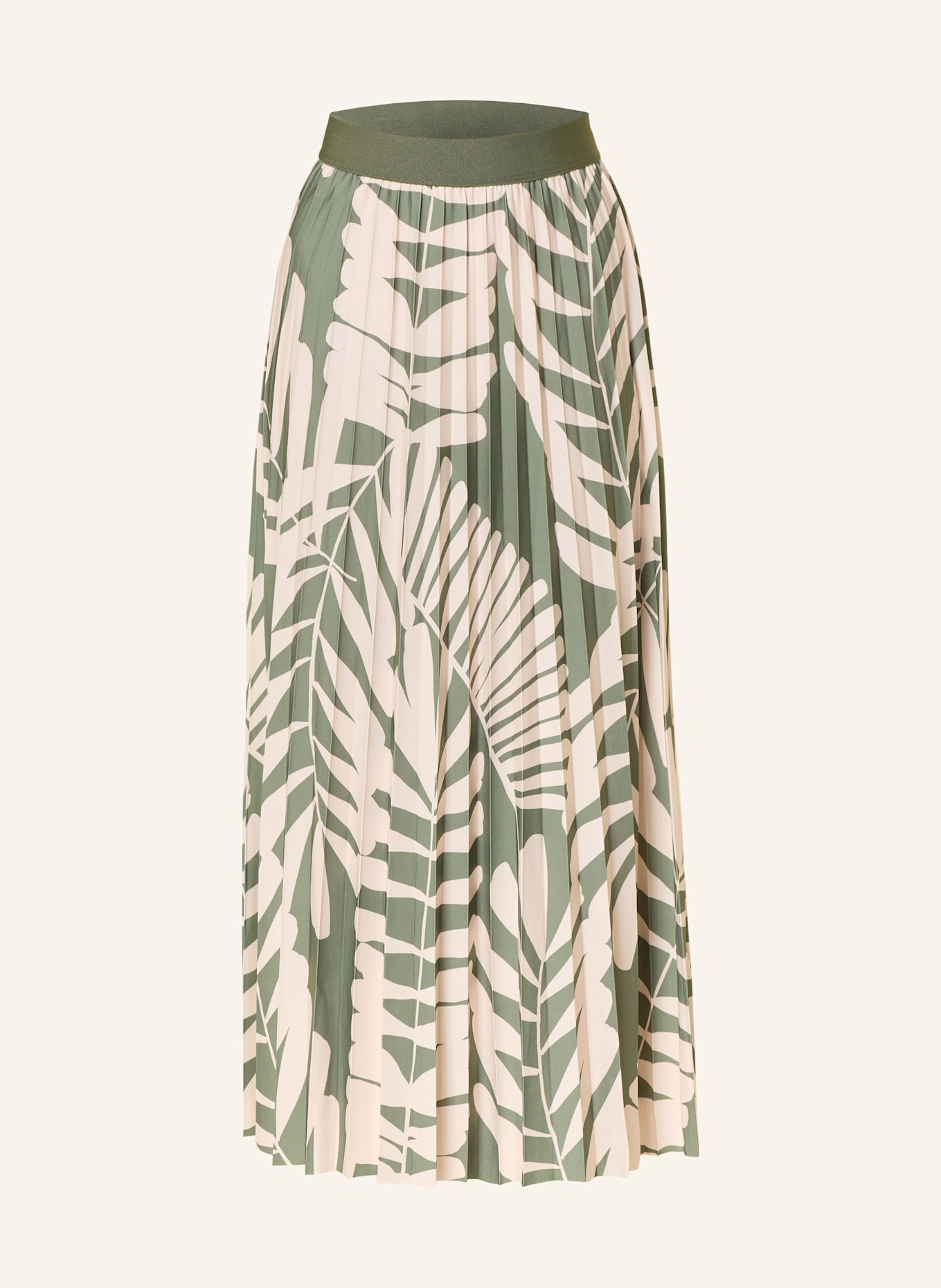 oui Plisseerock: ECRU / KHAKI