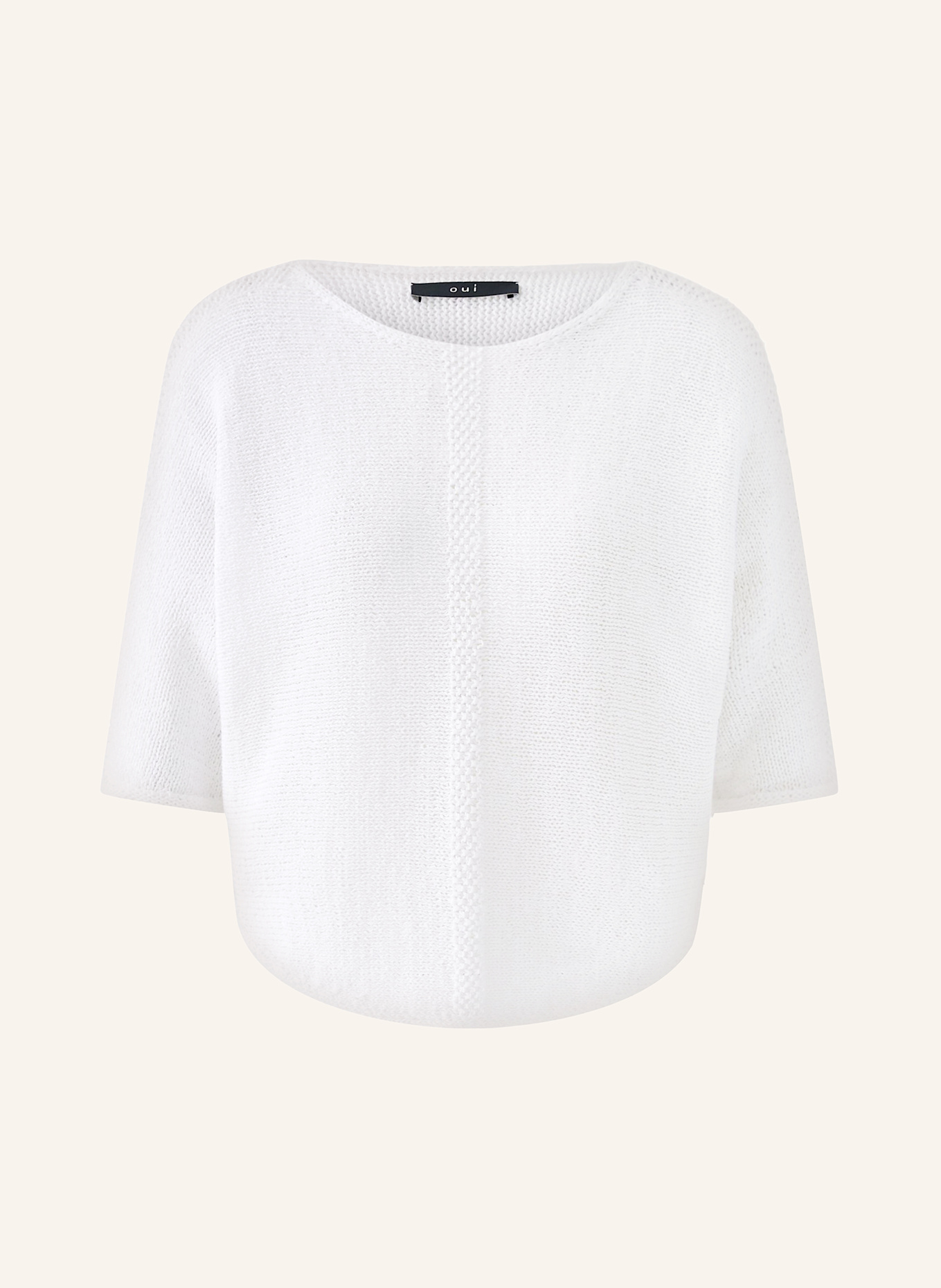 oui Strickshirt: WEISS