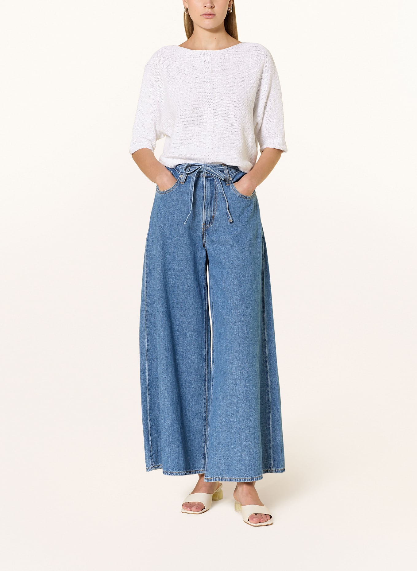 oui Strickshirt: WEISS