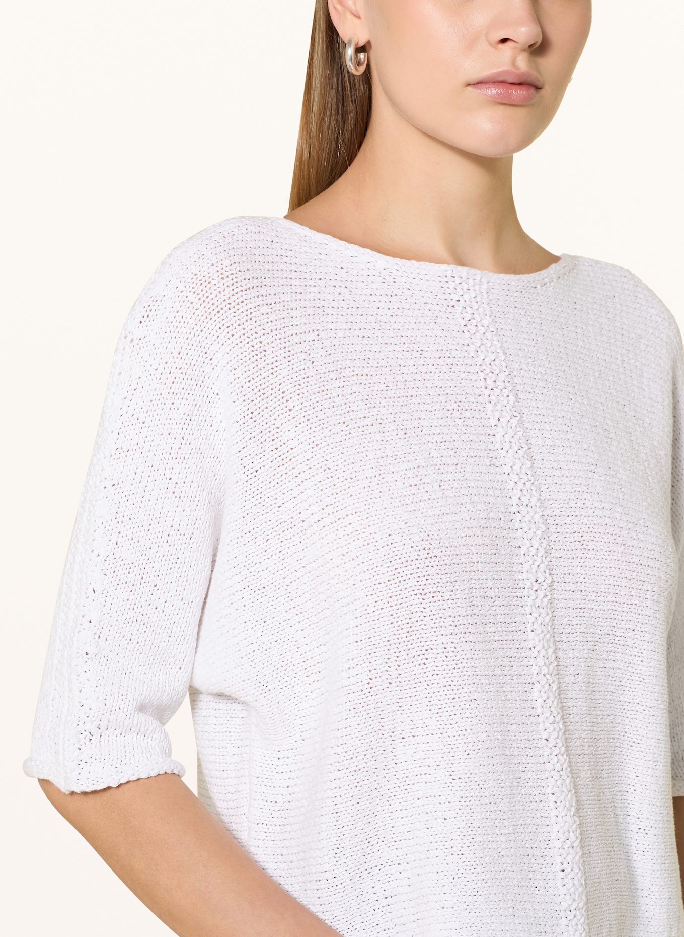 oui Strickshirt: WEISS