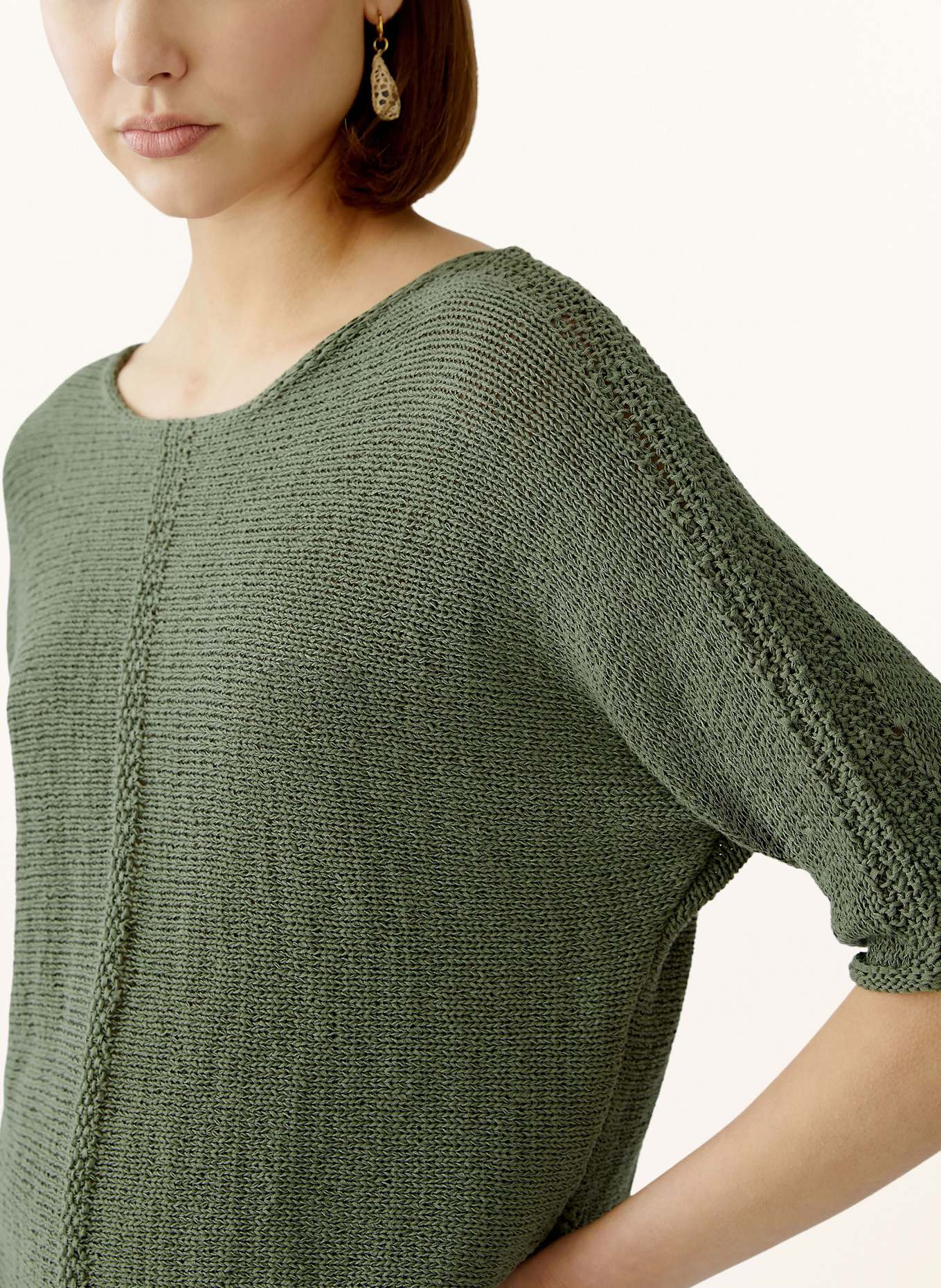oui Strickshirt: GRÜN