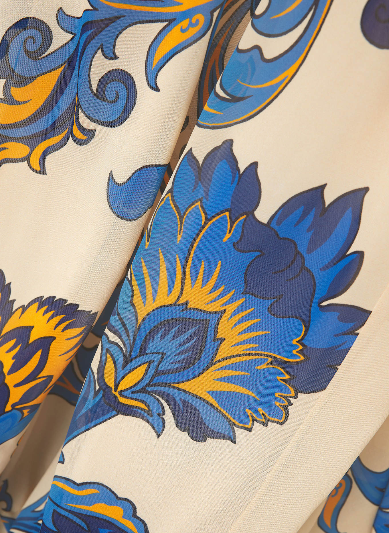 ETRO Marlenehose: BEIGE / BLAU