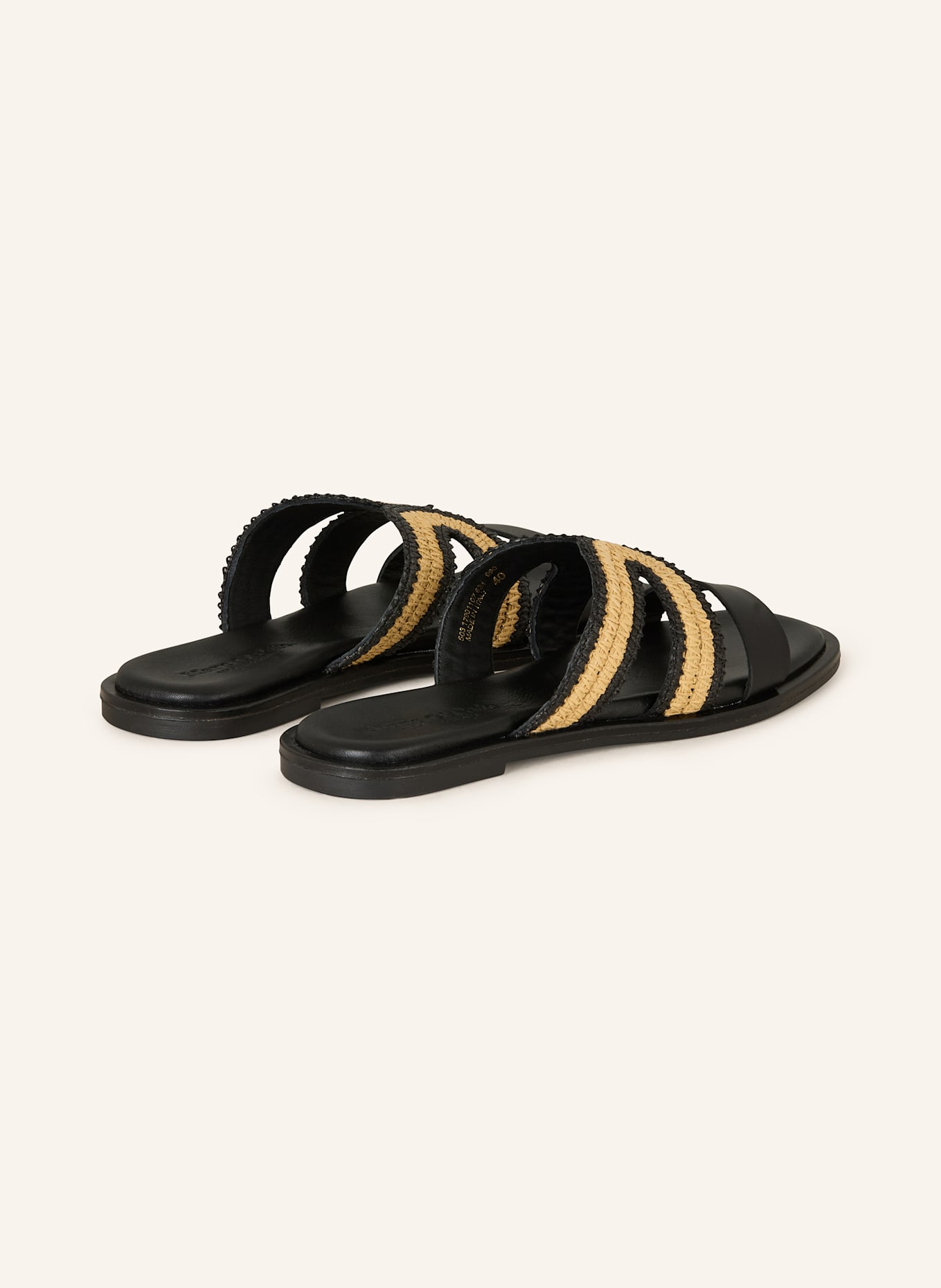 Marc O'Polo MARIT 6D slides: BLACK / CREAM
