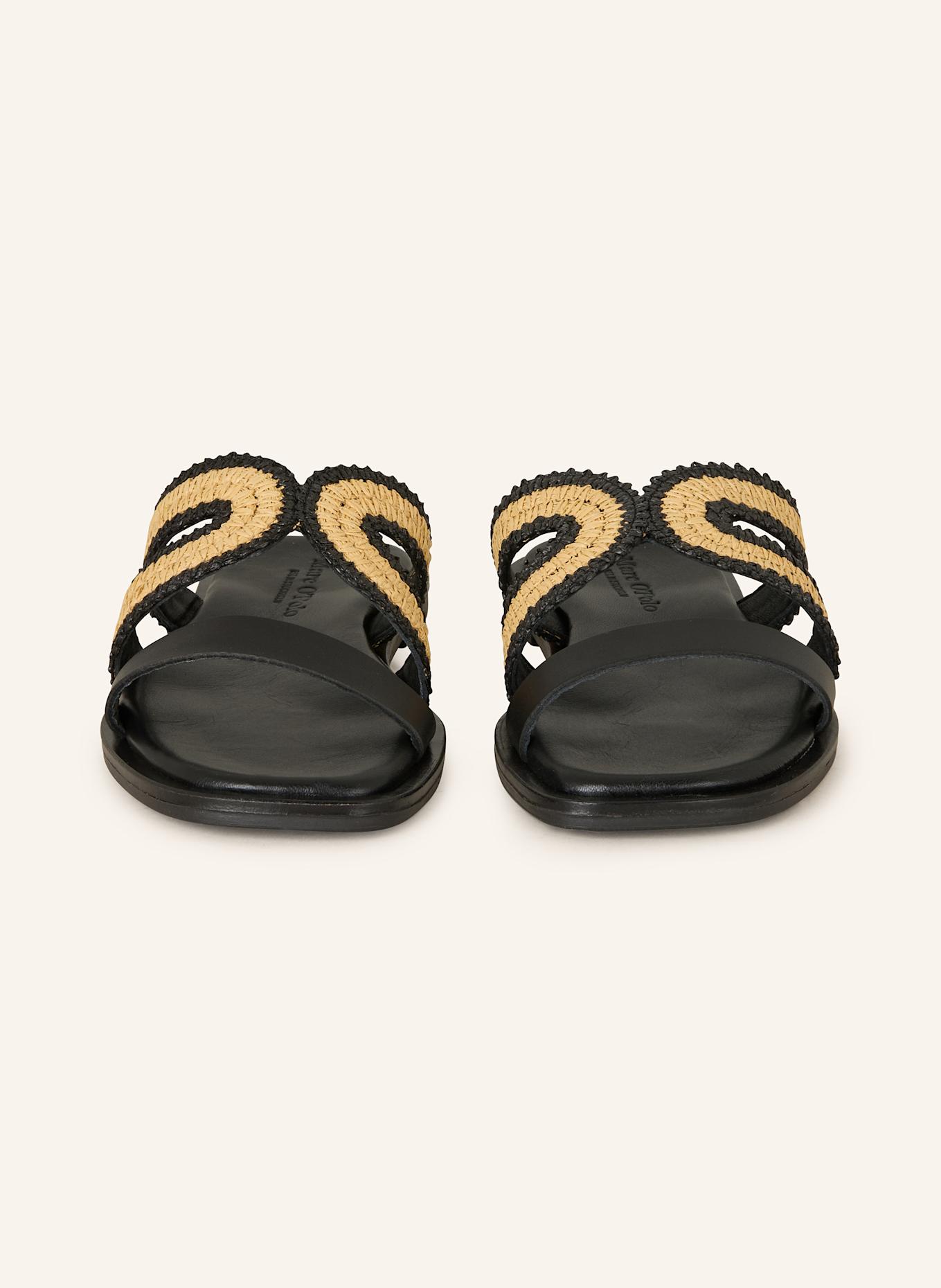 Marc O'Polo MARIT 6D slides: BLACK / CREAM