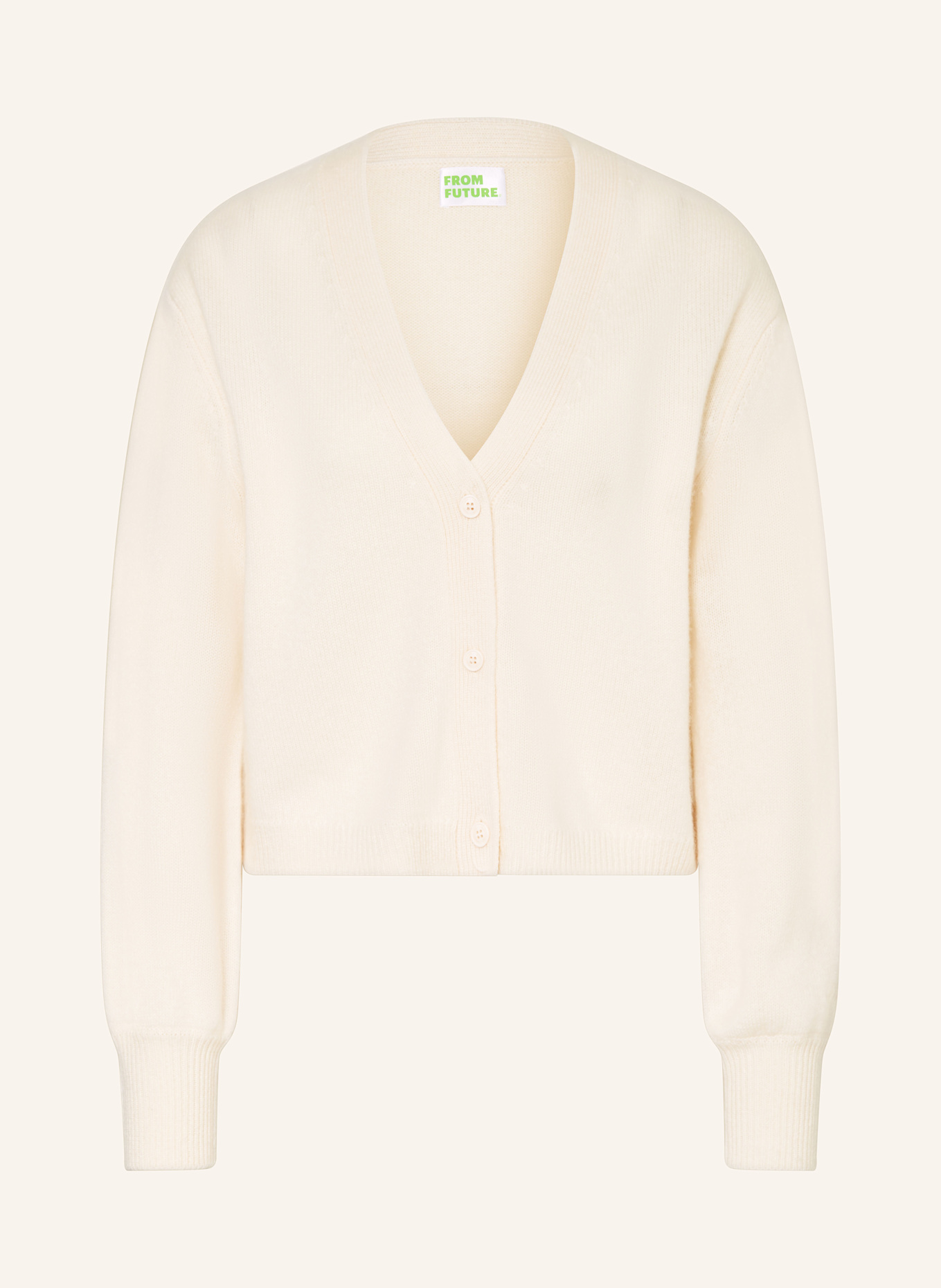 FROM FUTURE Cashmere cardigan: ECRU