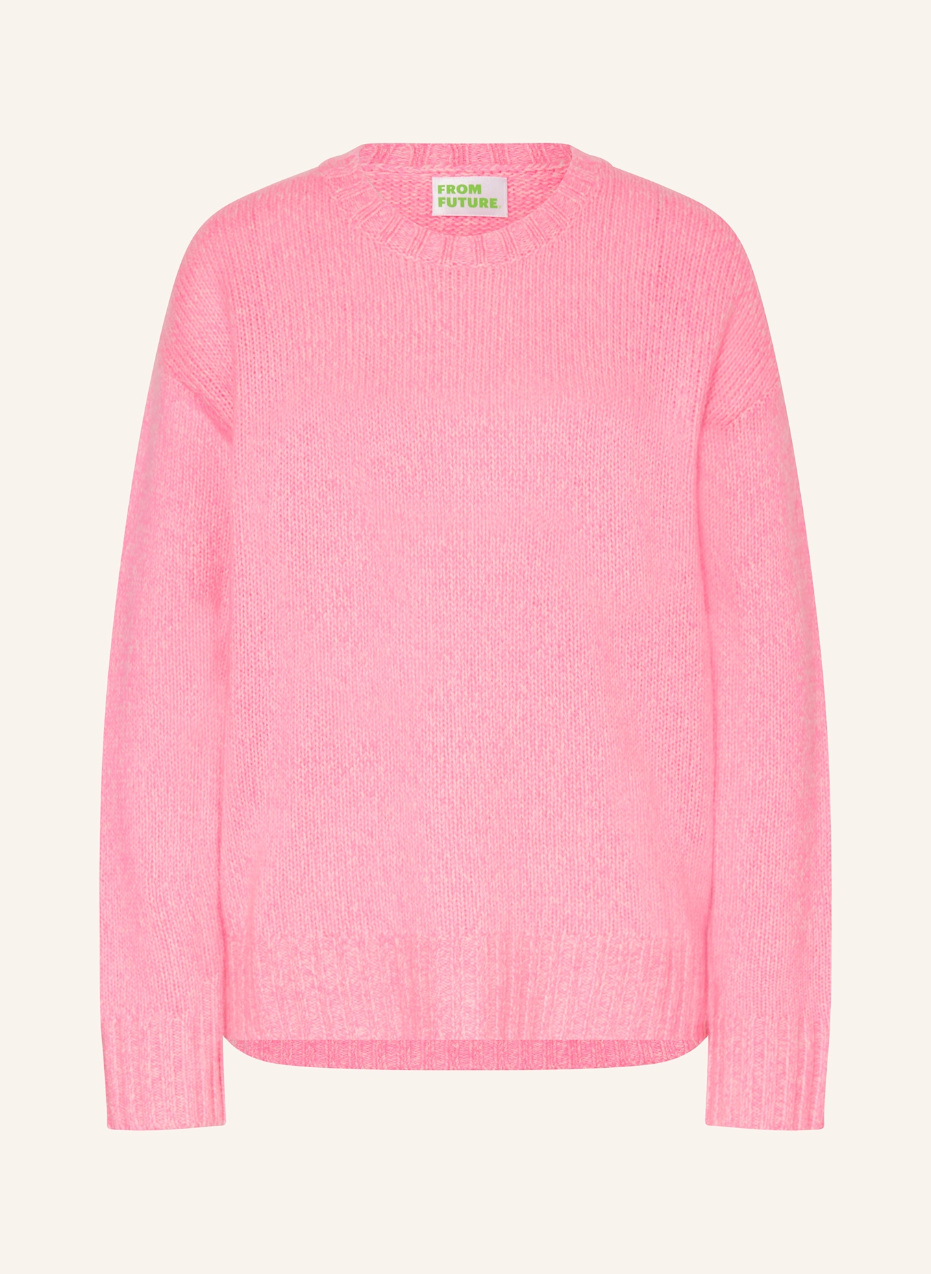 FROM FUTURE Cashmere-Pullover: ROSA / WEISS