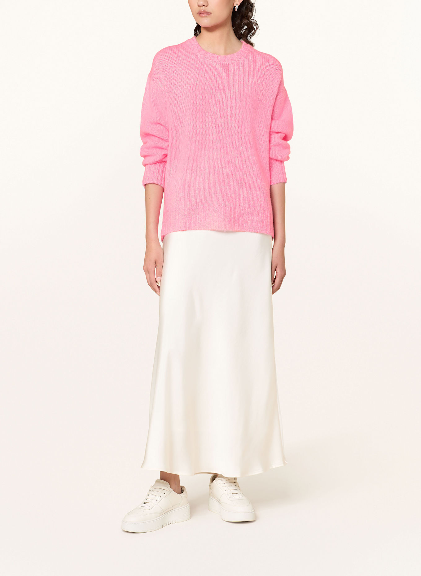 FROM FUTURE Cashmere-Pullover: ROSA / WEISS