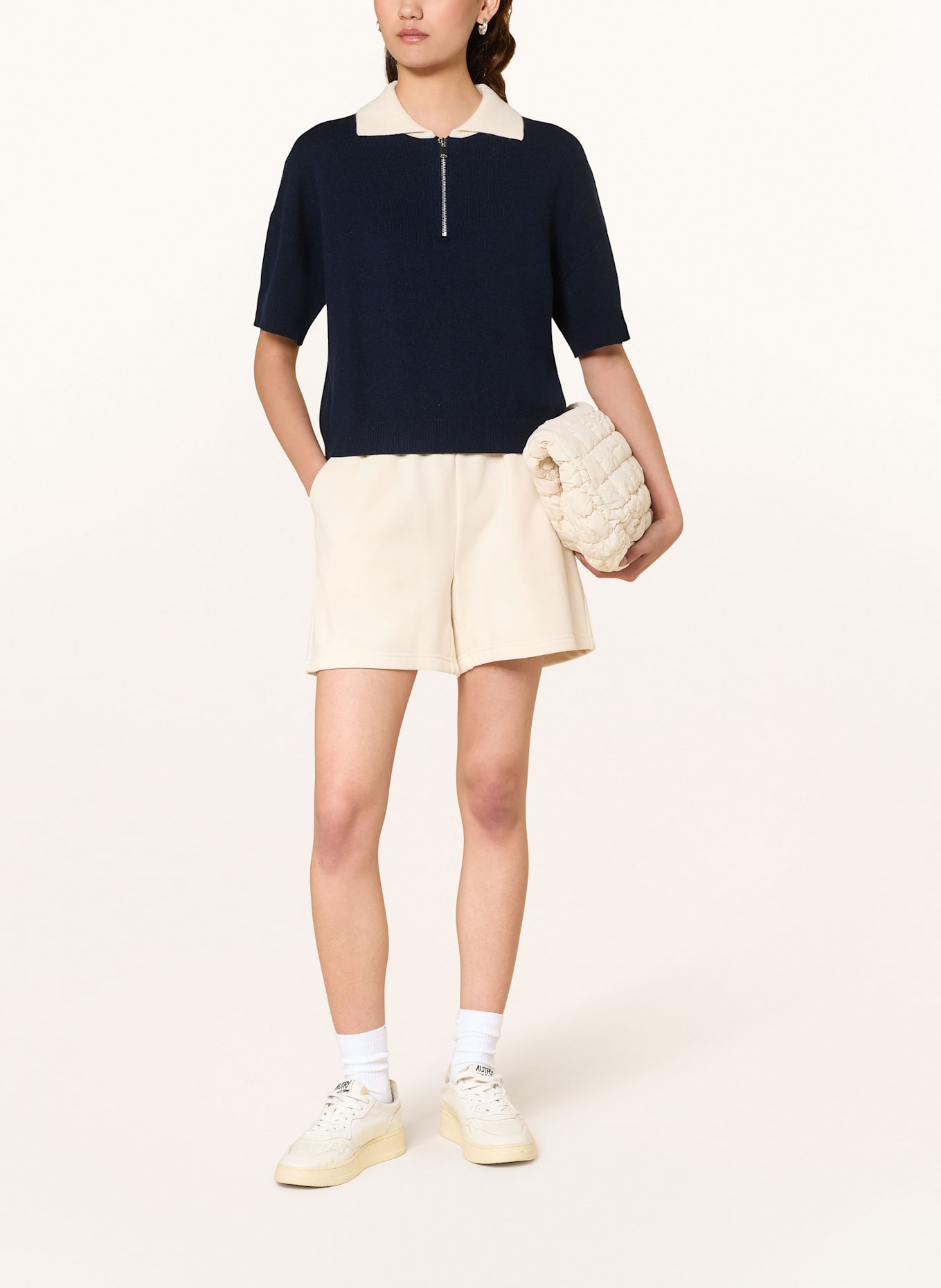 FROM FUTURE Cashmere-Strickshirt: DUNKELBLAU