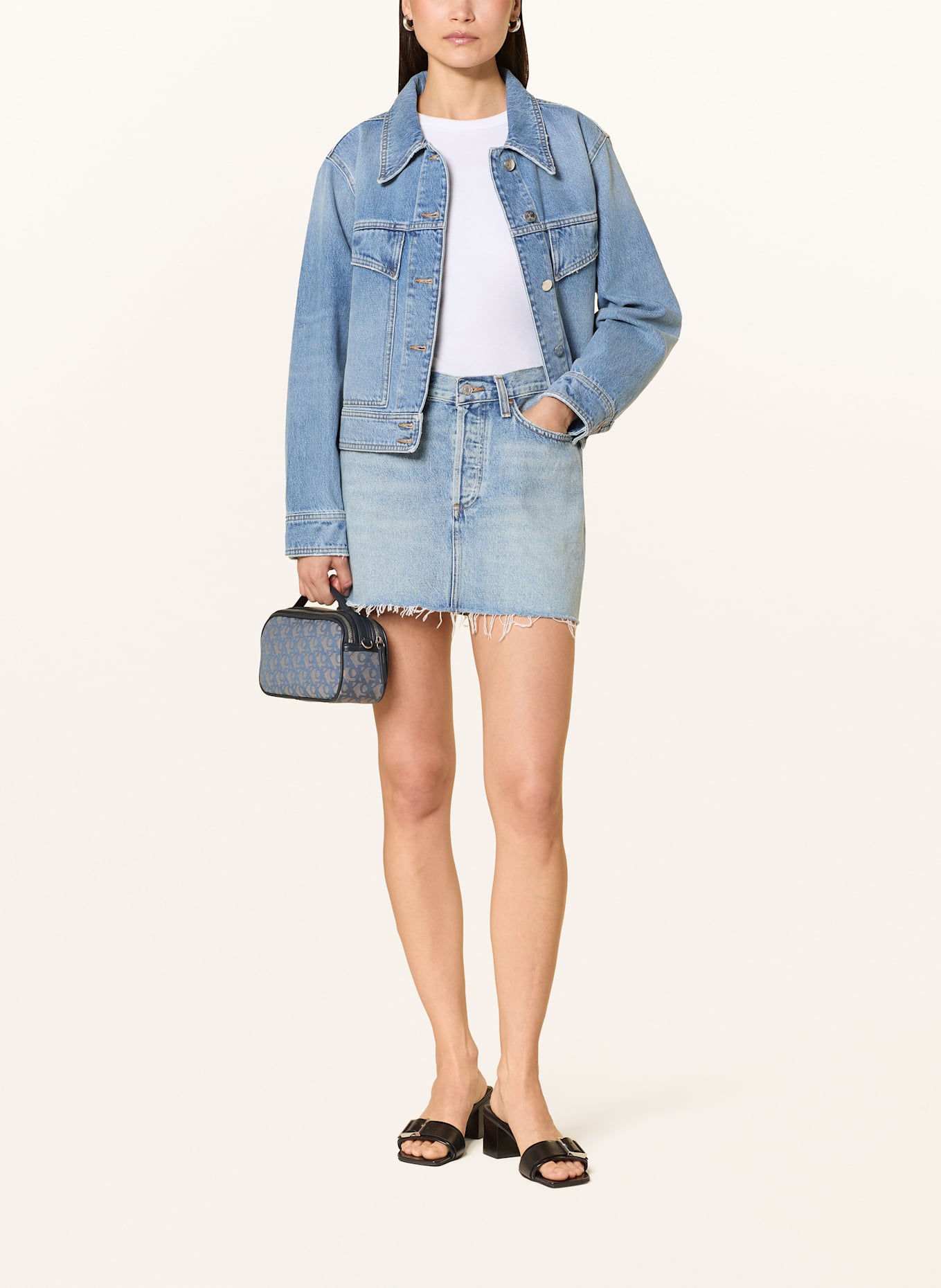 Calvin Klein Torba na ramię: JASNONIEBIESKI/ GRANATOWY