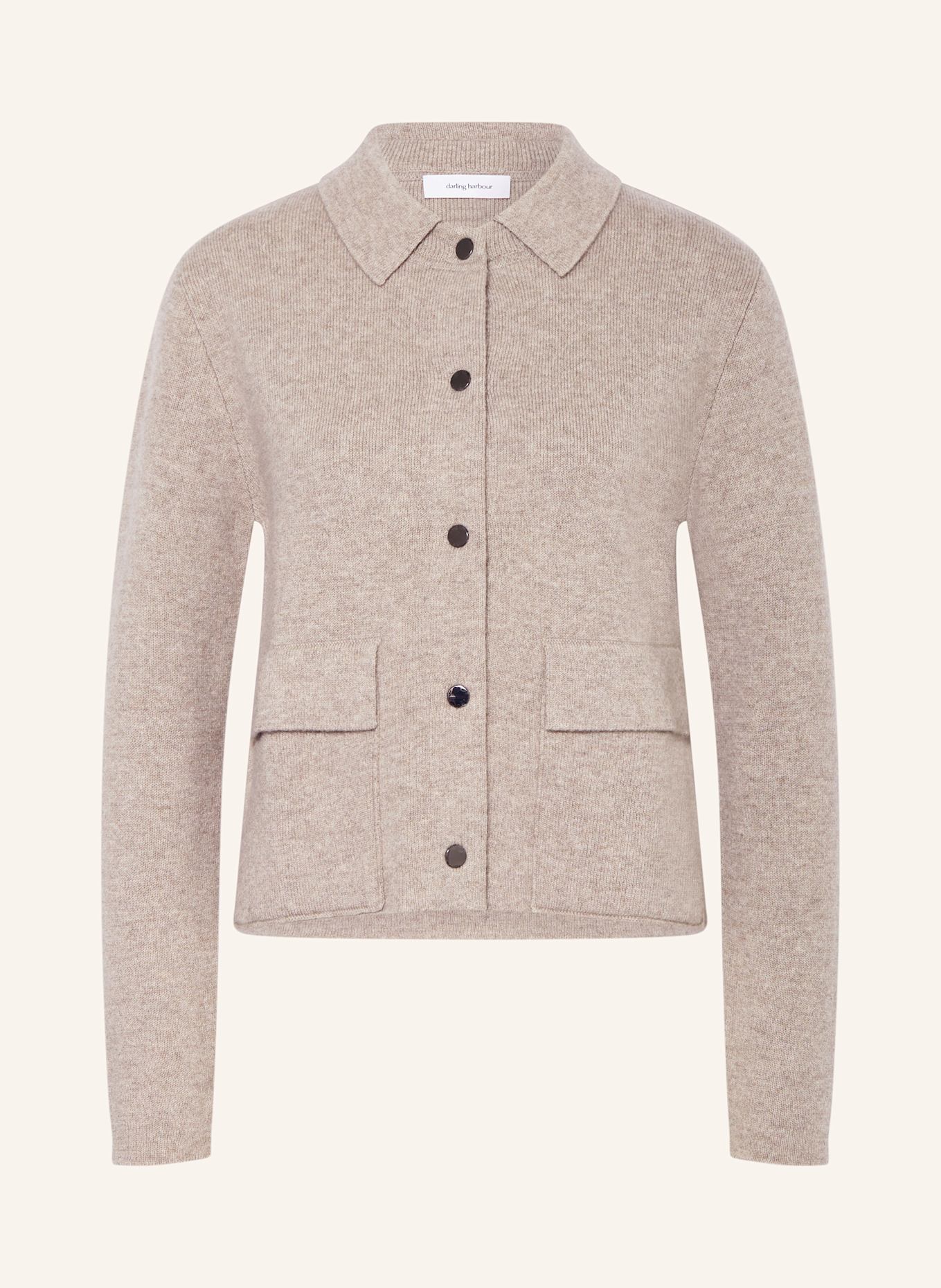 darling harbour Strickjacke mit Cashmere: kitt melange