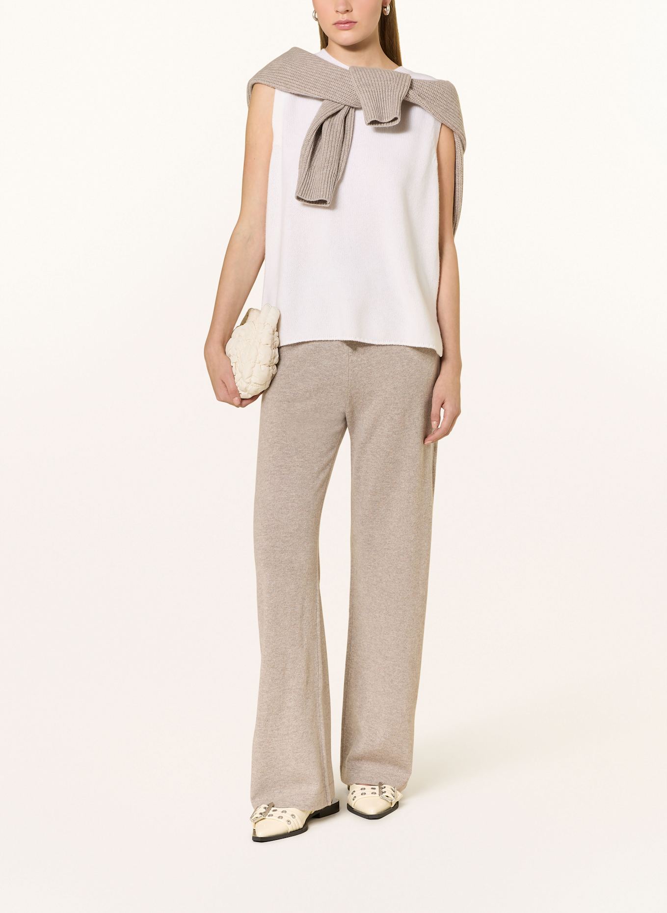darling harbour Strickhose mit Cashmere: kitt melange /creme