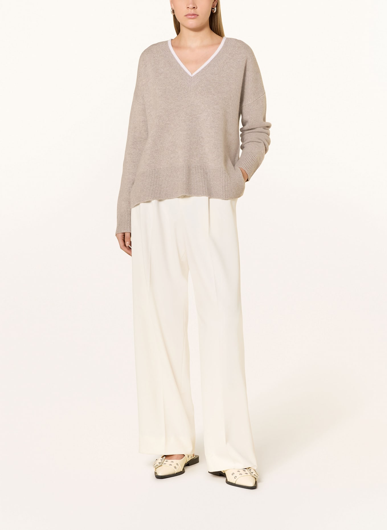 darling harbour sweater Woman with cashmere: kitt melange