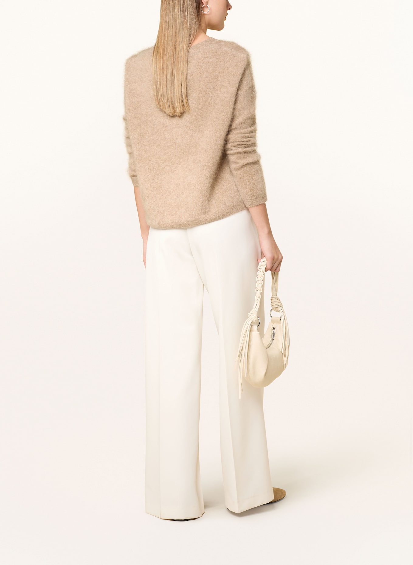 darling harbour Cashmere-Pullover: KIESEL MELANGE
