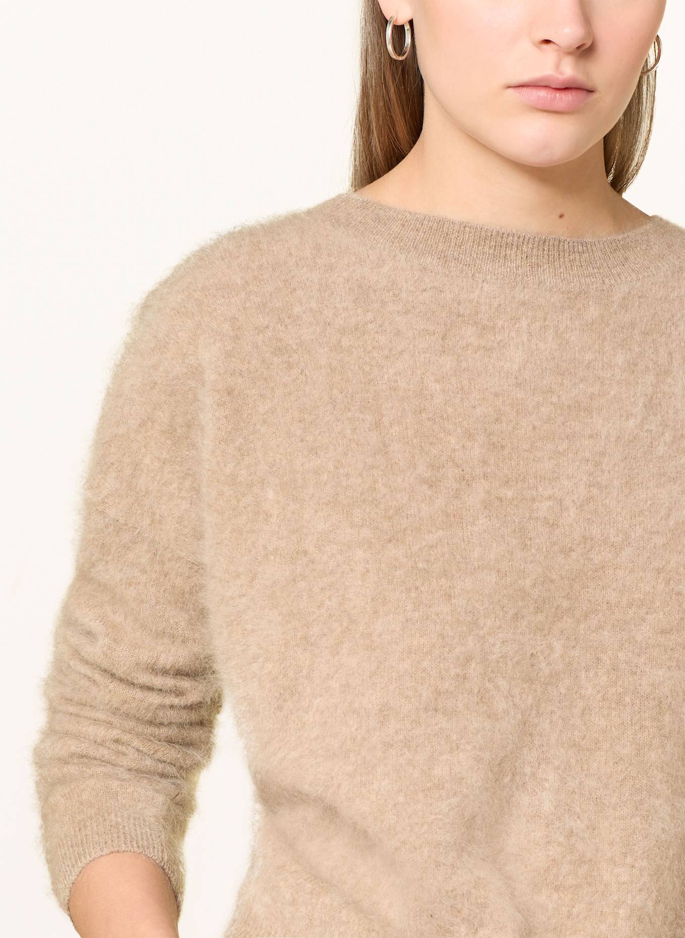 darling harbour Cashmere-Pullover: KIESEL MELANGE