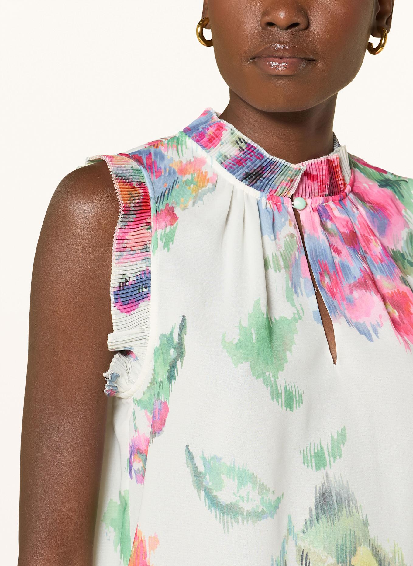 oui Blusentop: PINK / GRÜN / WEISS