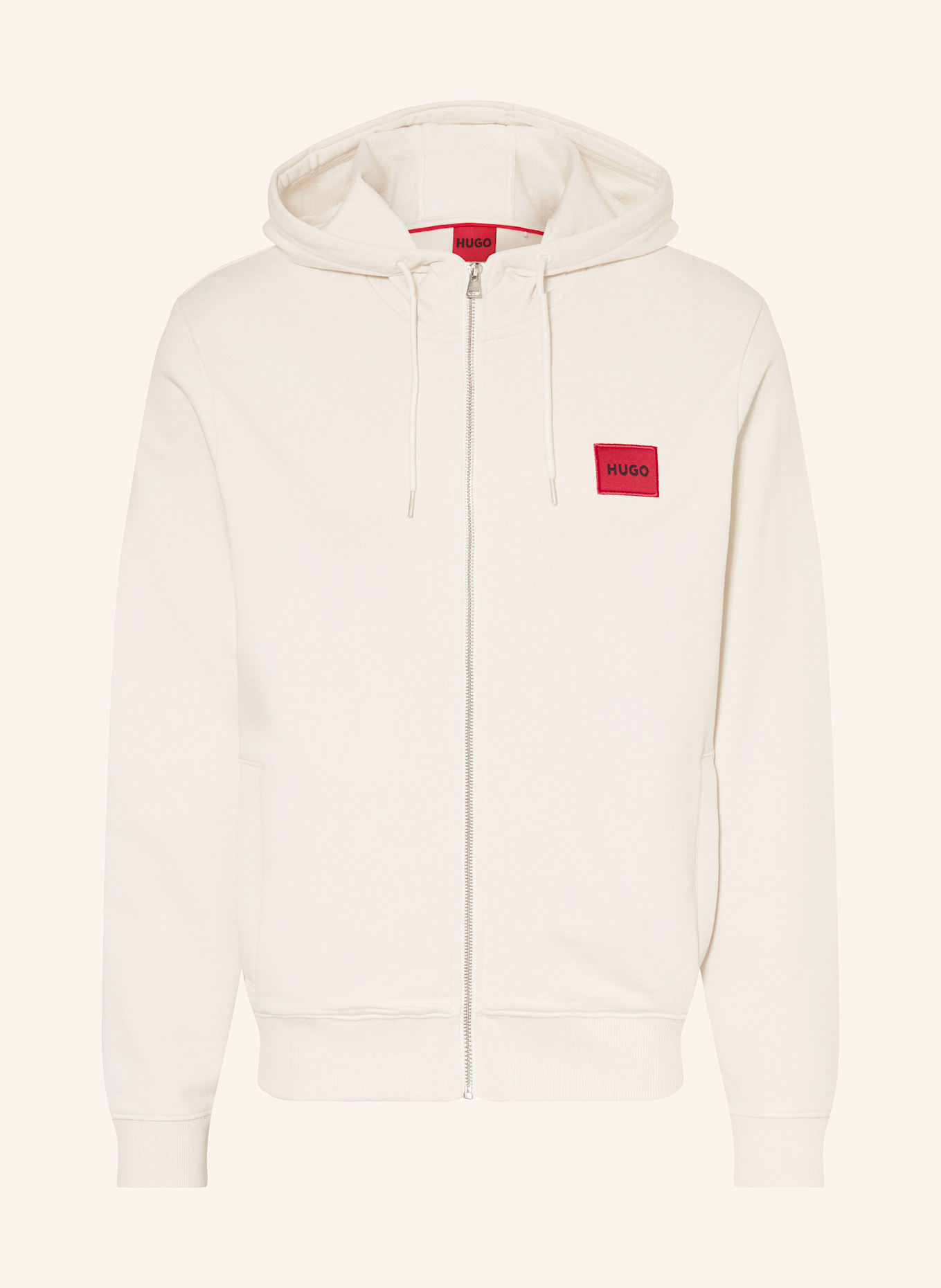 HUGO Sweat jacket DAPLE: WHITE
