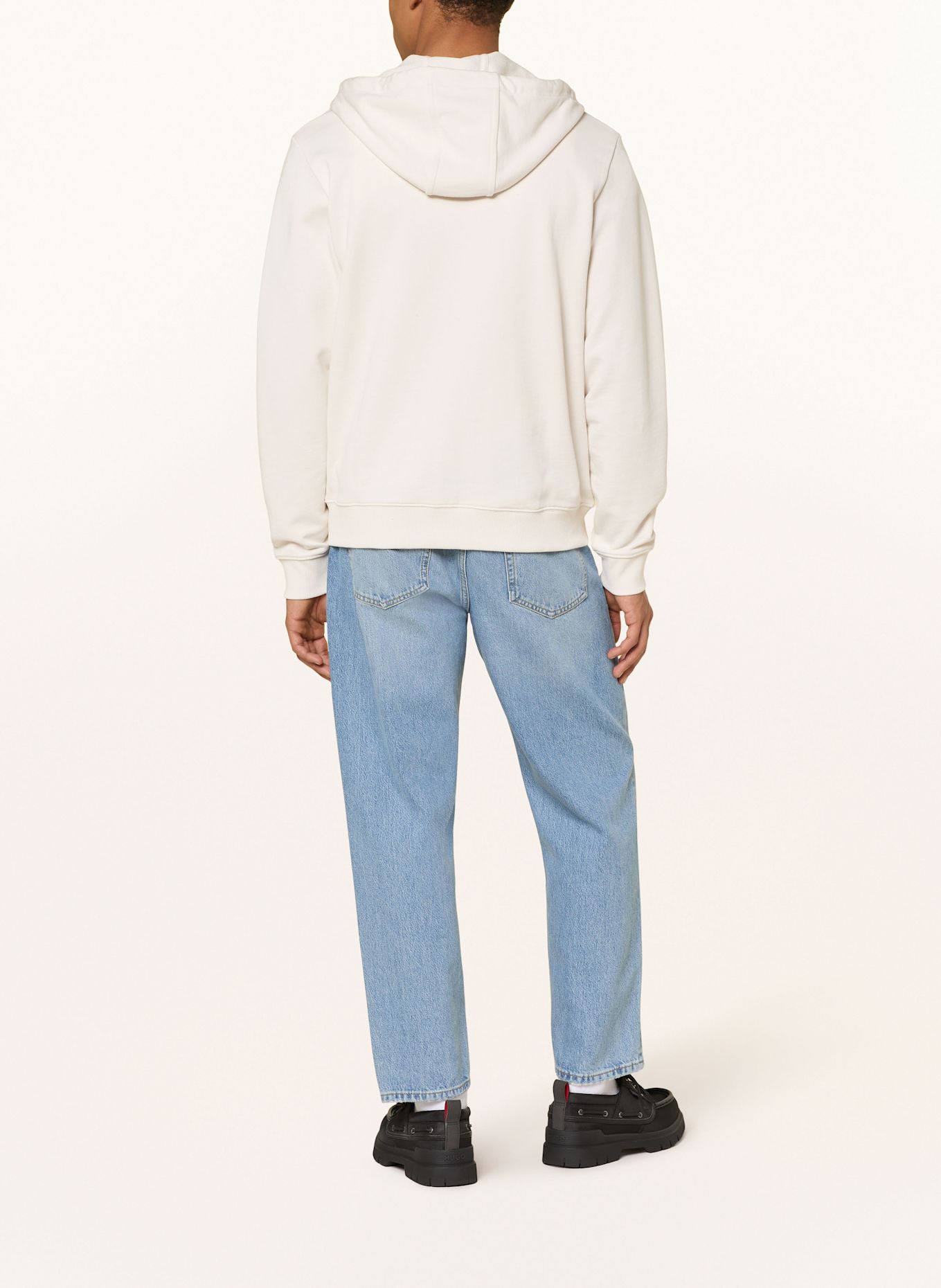 HUGO Sweat jacket DAPLE: WHITE