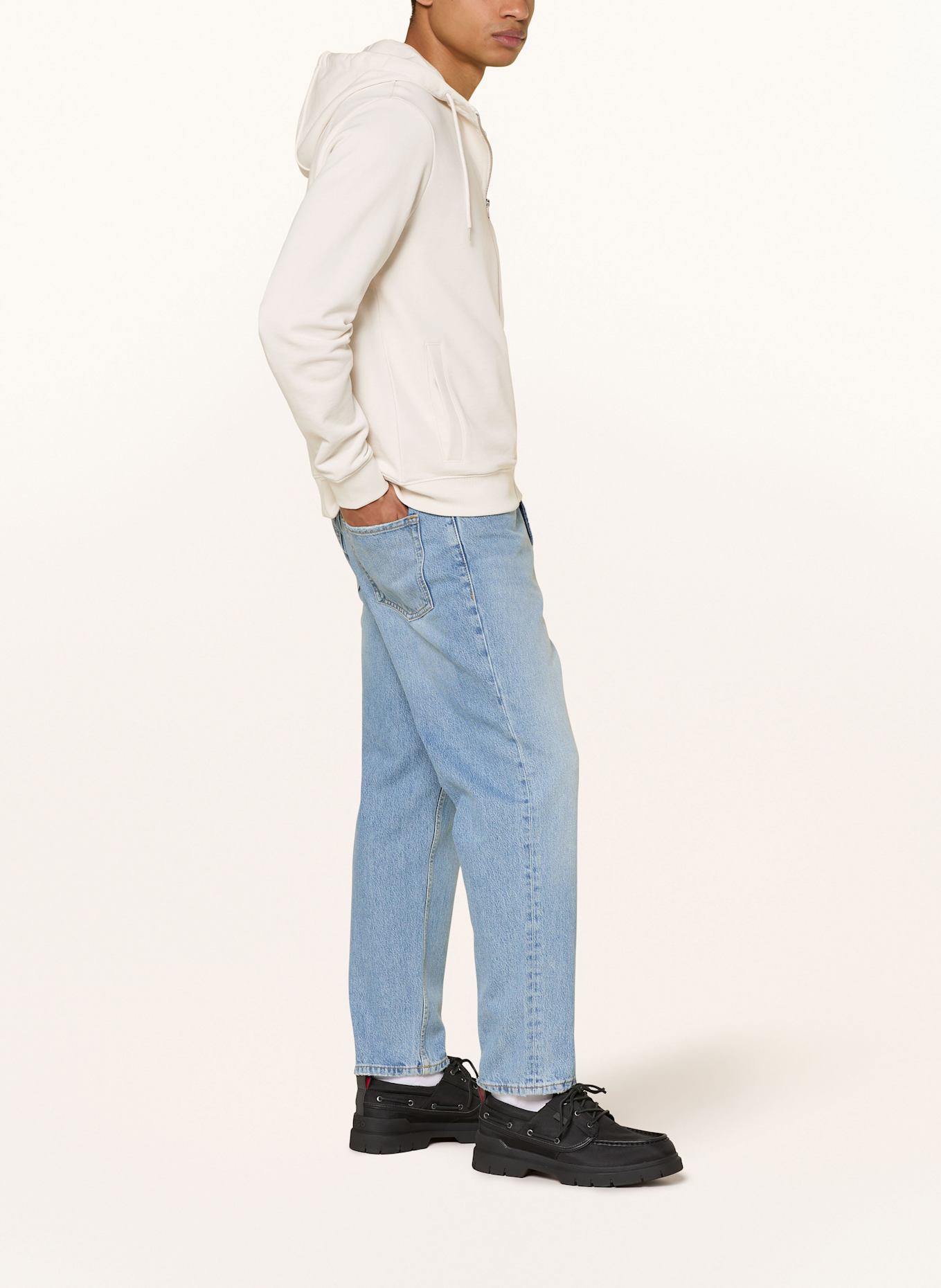 HUGO Sweat jacket DAPLE: WHITE
