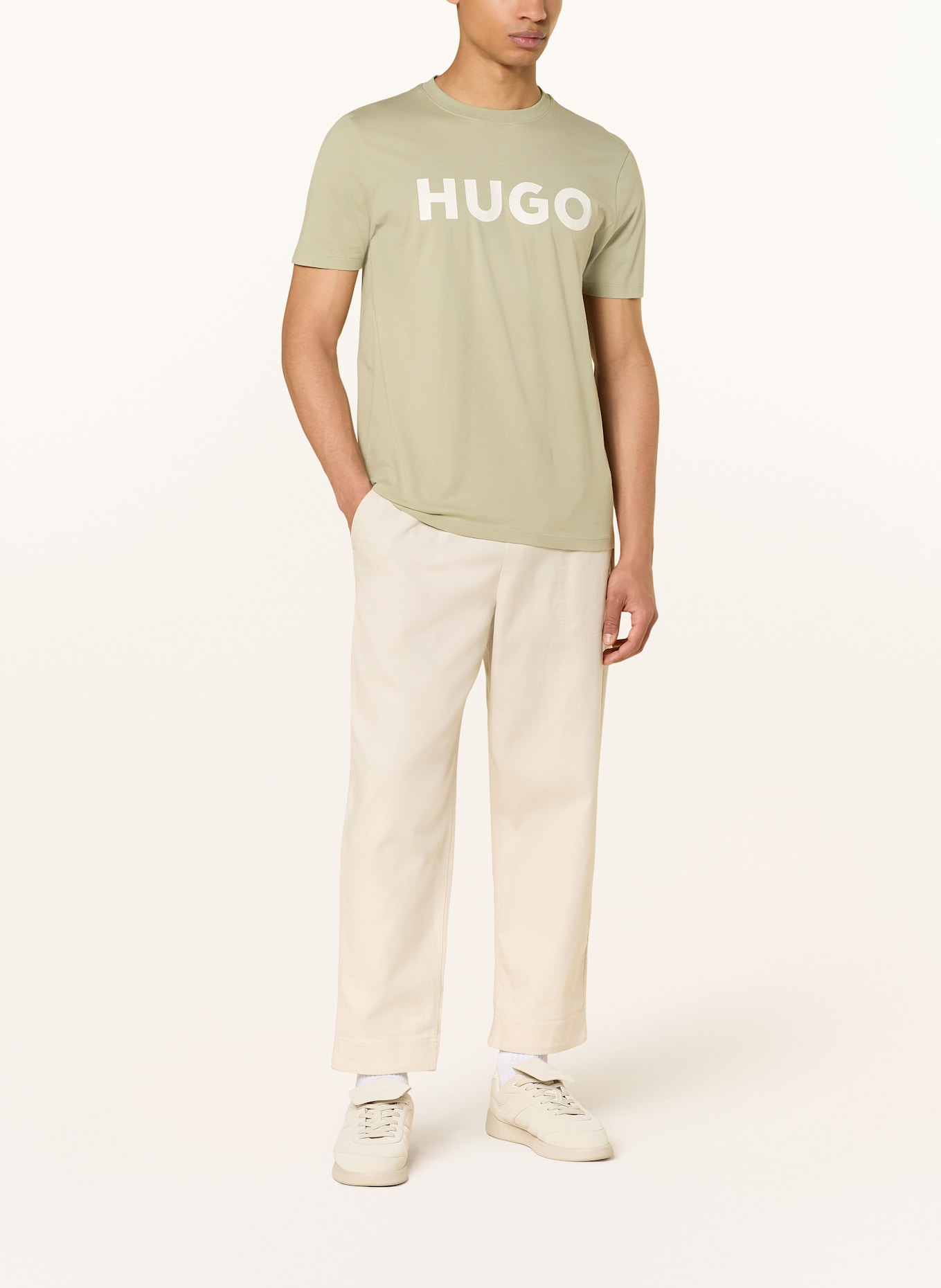 HUGO T-Shirt DULIVIO: HELLGRÜN