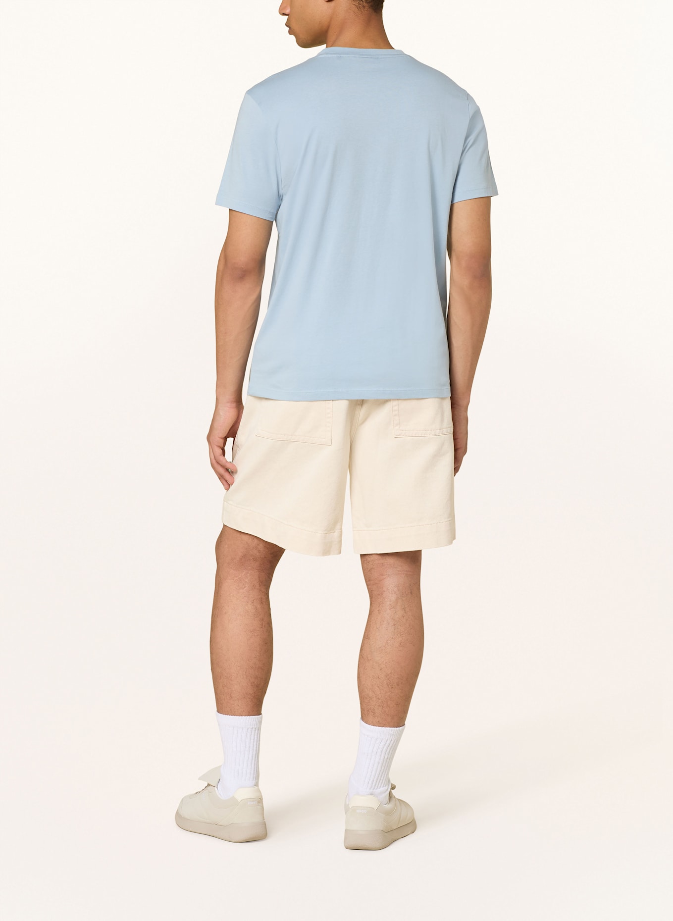HUGO T-shirt DULIVIO: LIGHT BLUE