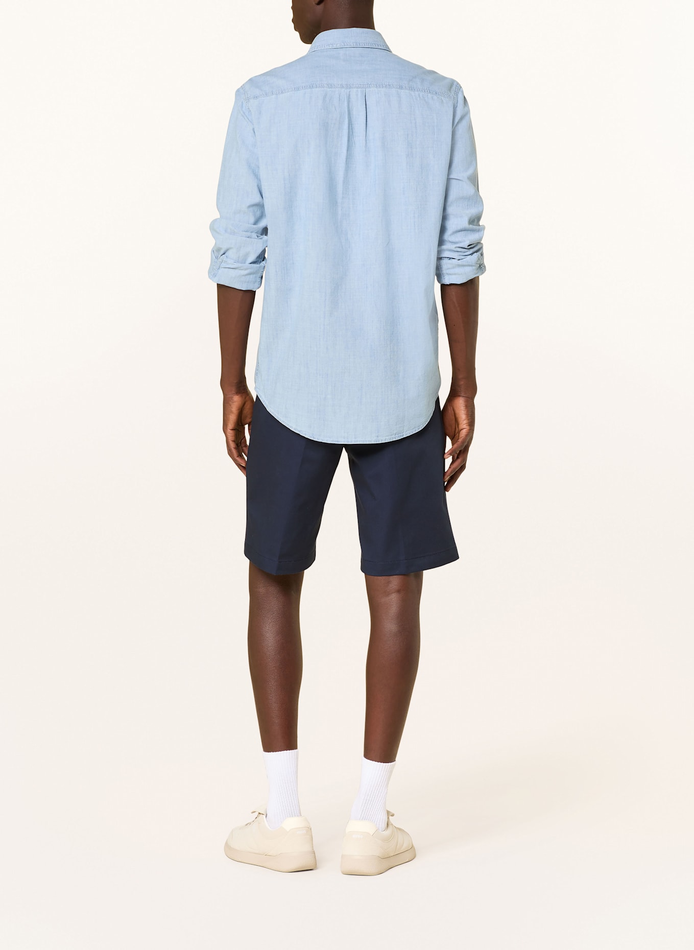 HUGO Szorty chinosy DARIK: GRANATOWY