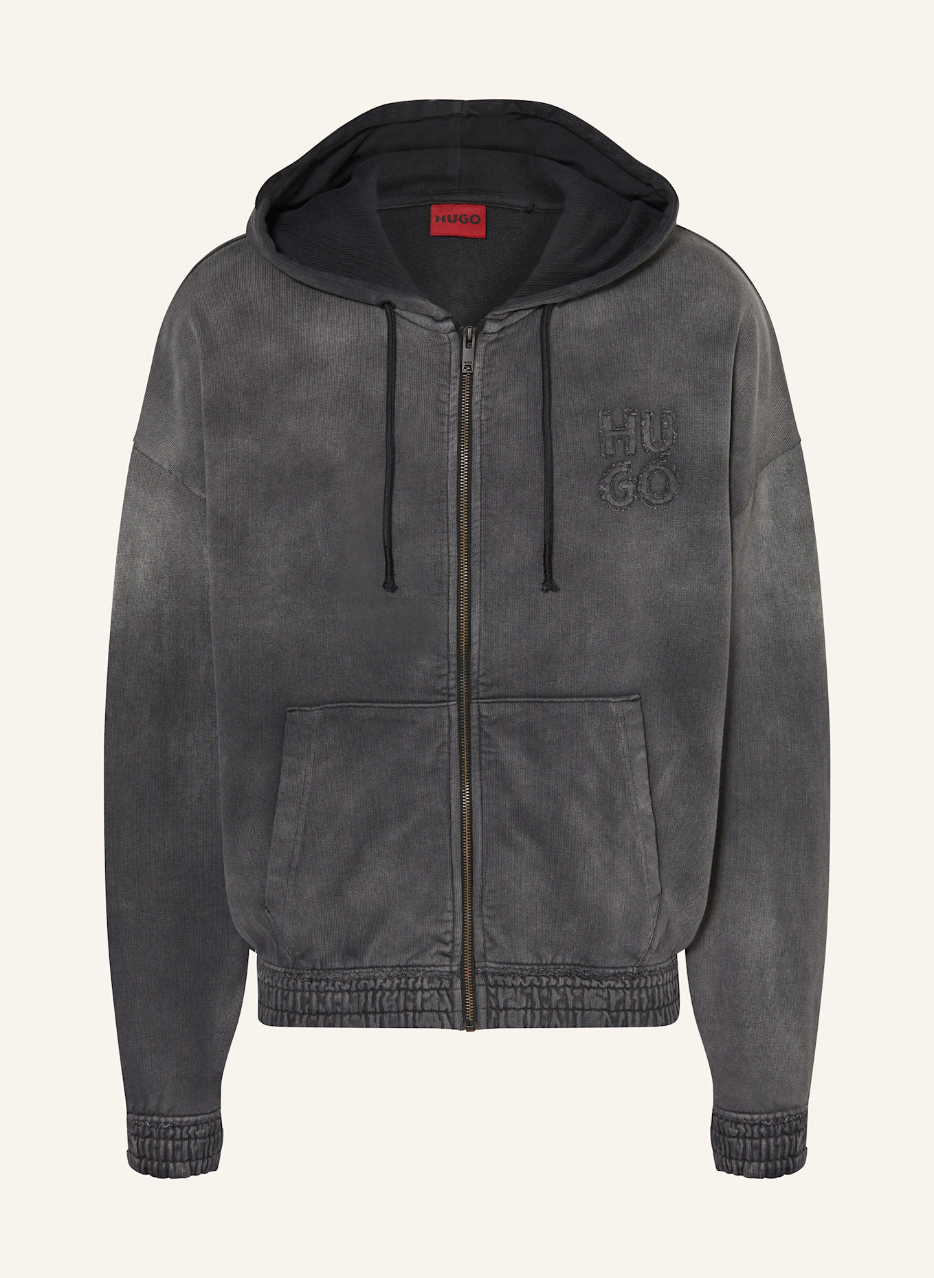 HUGO Sweatjacke DULONGO: GRAU