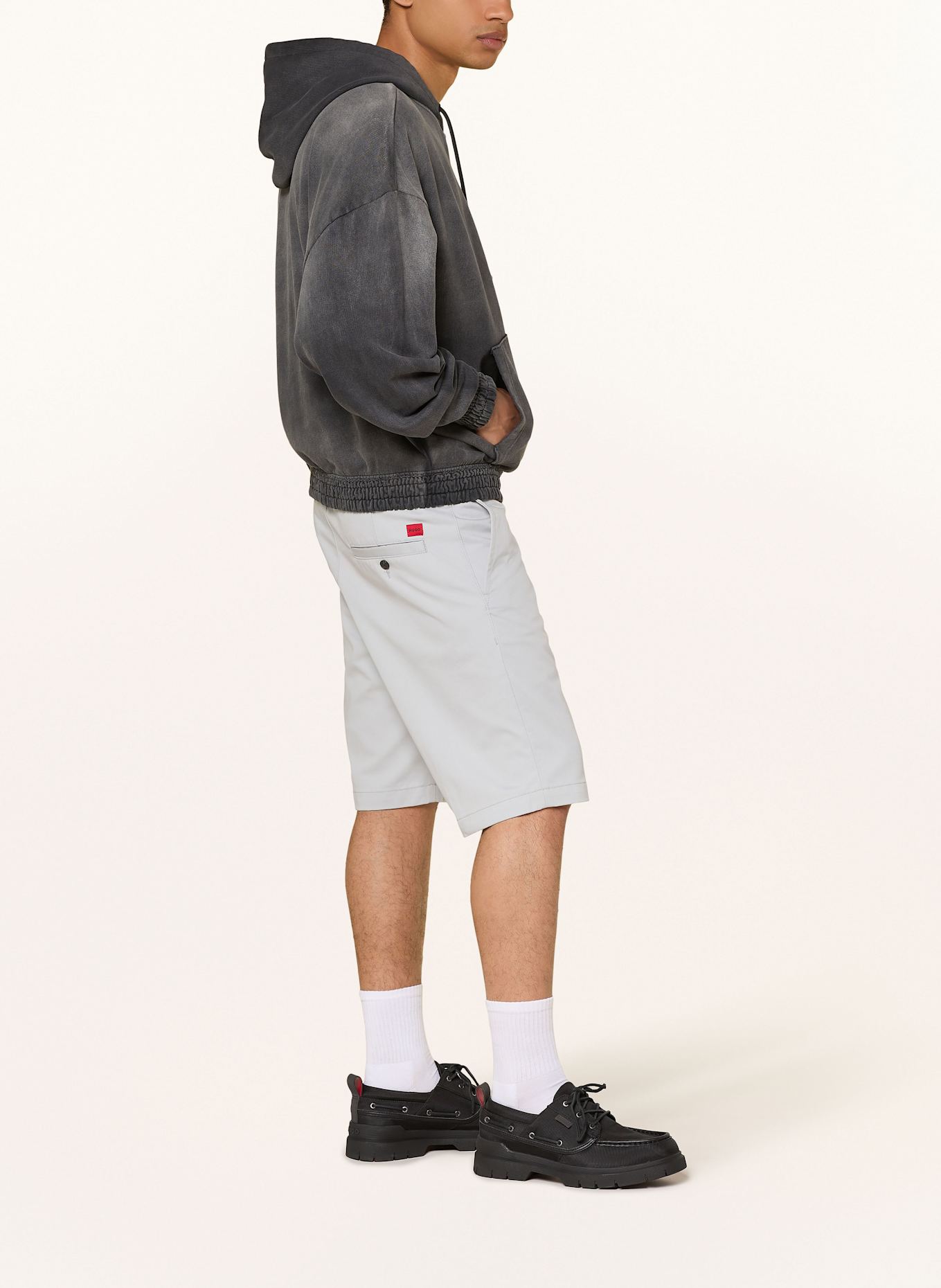 HUGO Sweatjacke DULONGO: GRAU