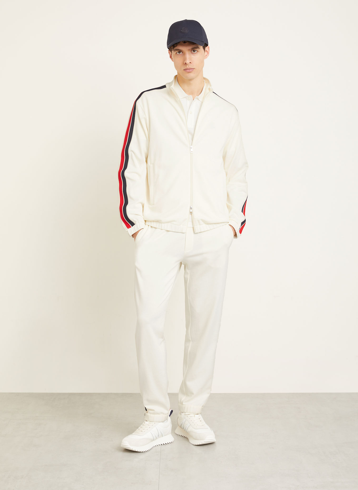 MONCLER Sweatjacke: ECRU
