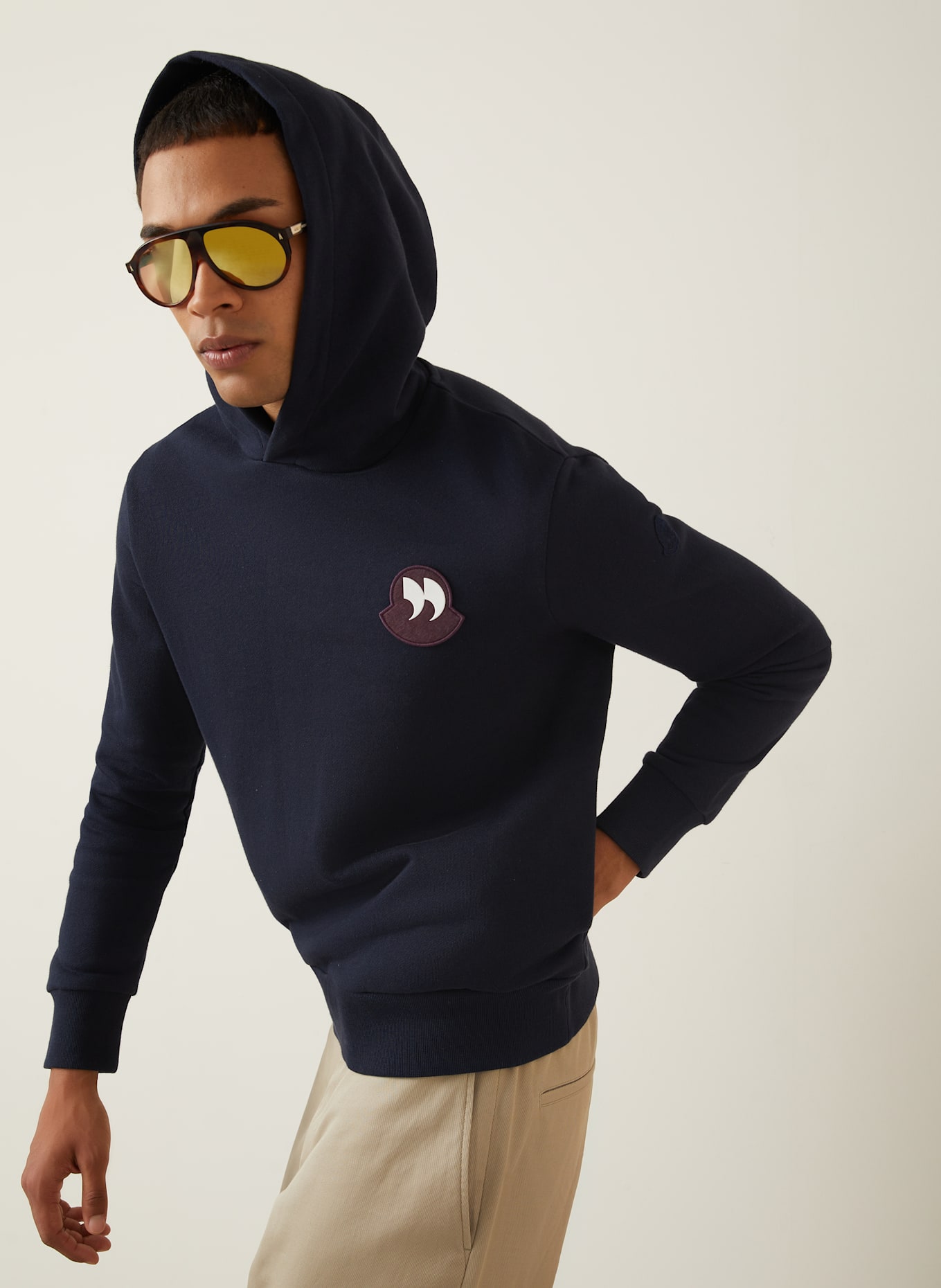 MONCLER Bluza z kapturem: GRANATOWY