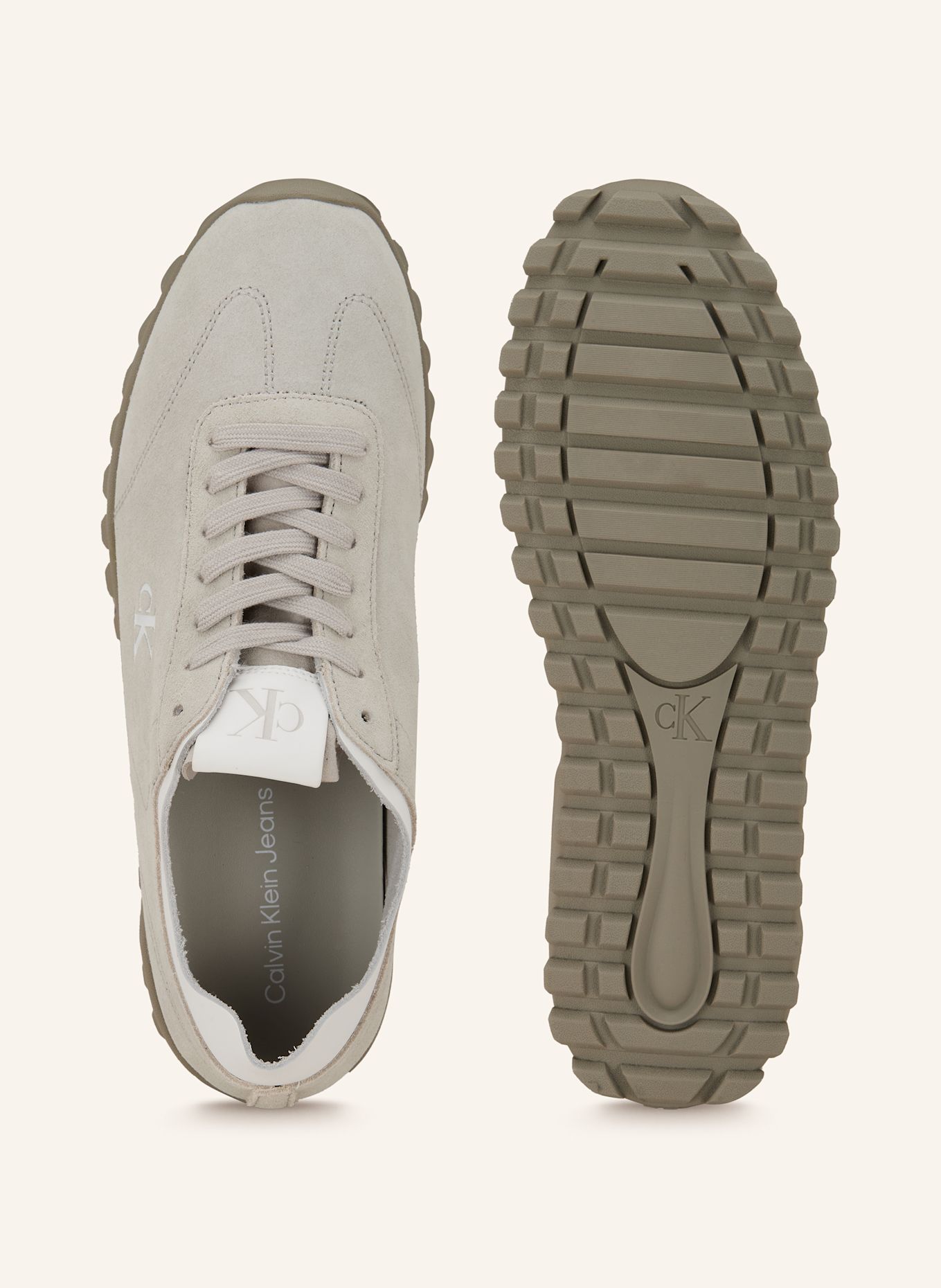 Calvin Klein Sneakersy: KREMOWY/ BIAŁY